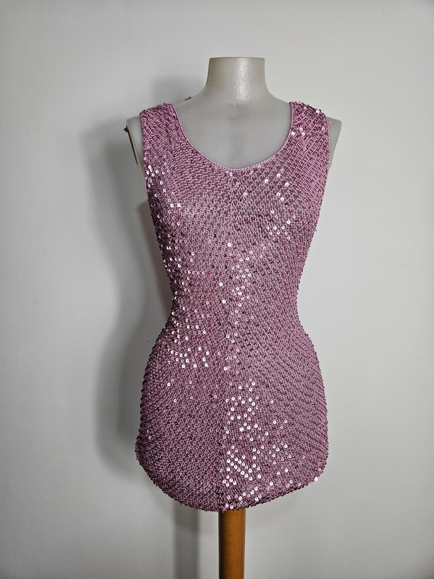 Haut en crochet à sequins