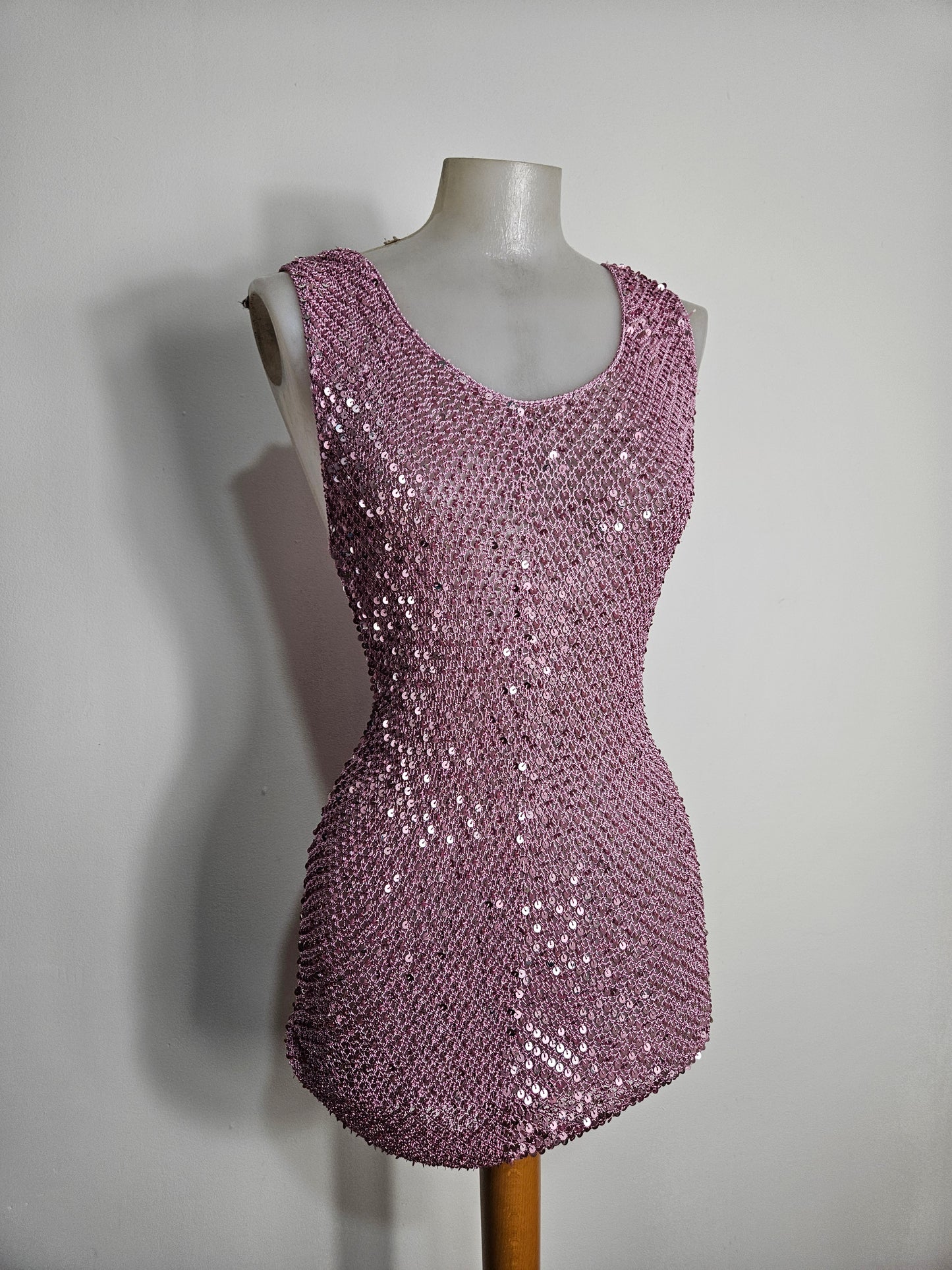 Haut en crochet à sequins