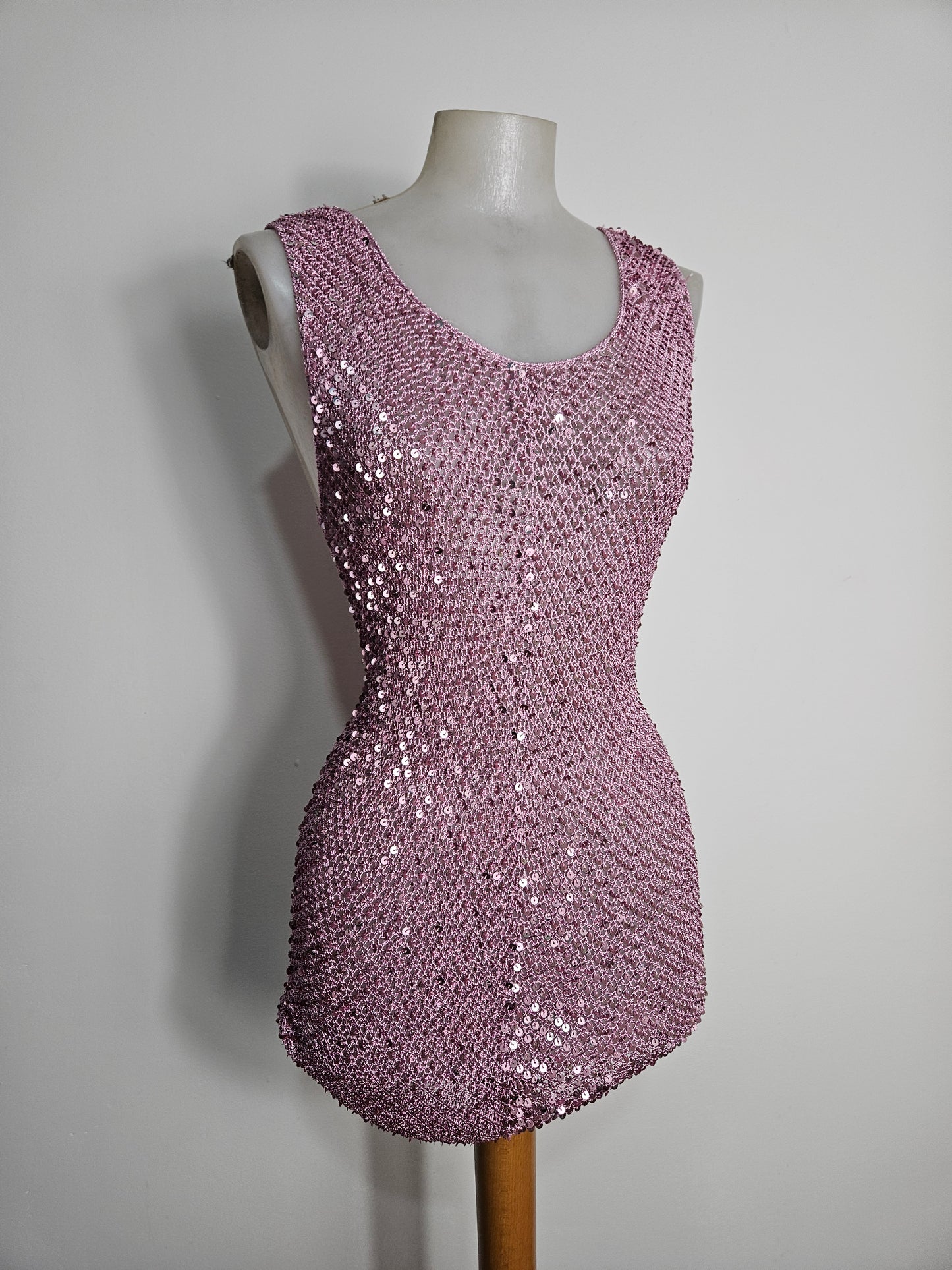 Haut en crochet à sequins