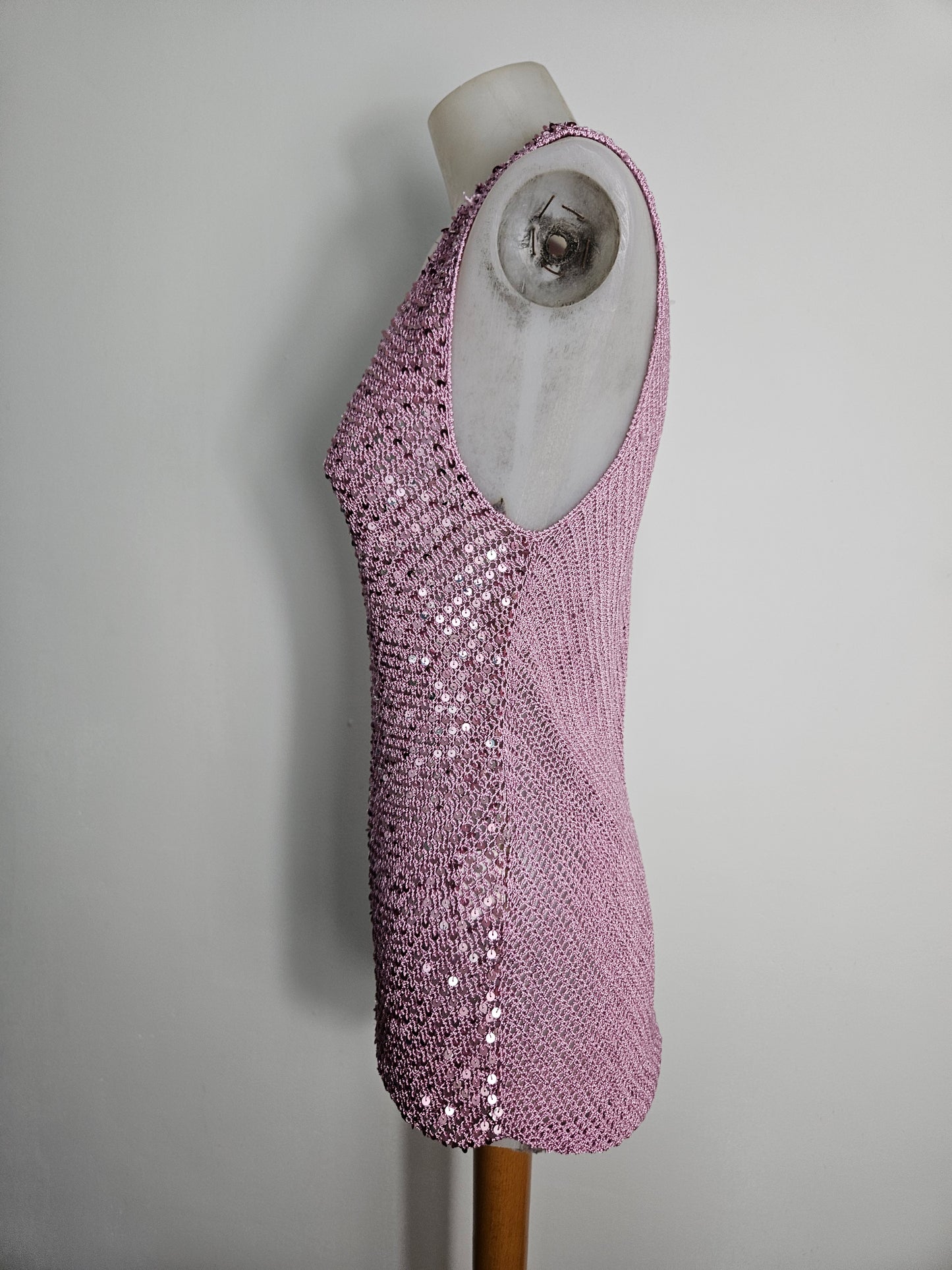 Haut en crochet à sequins