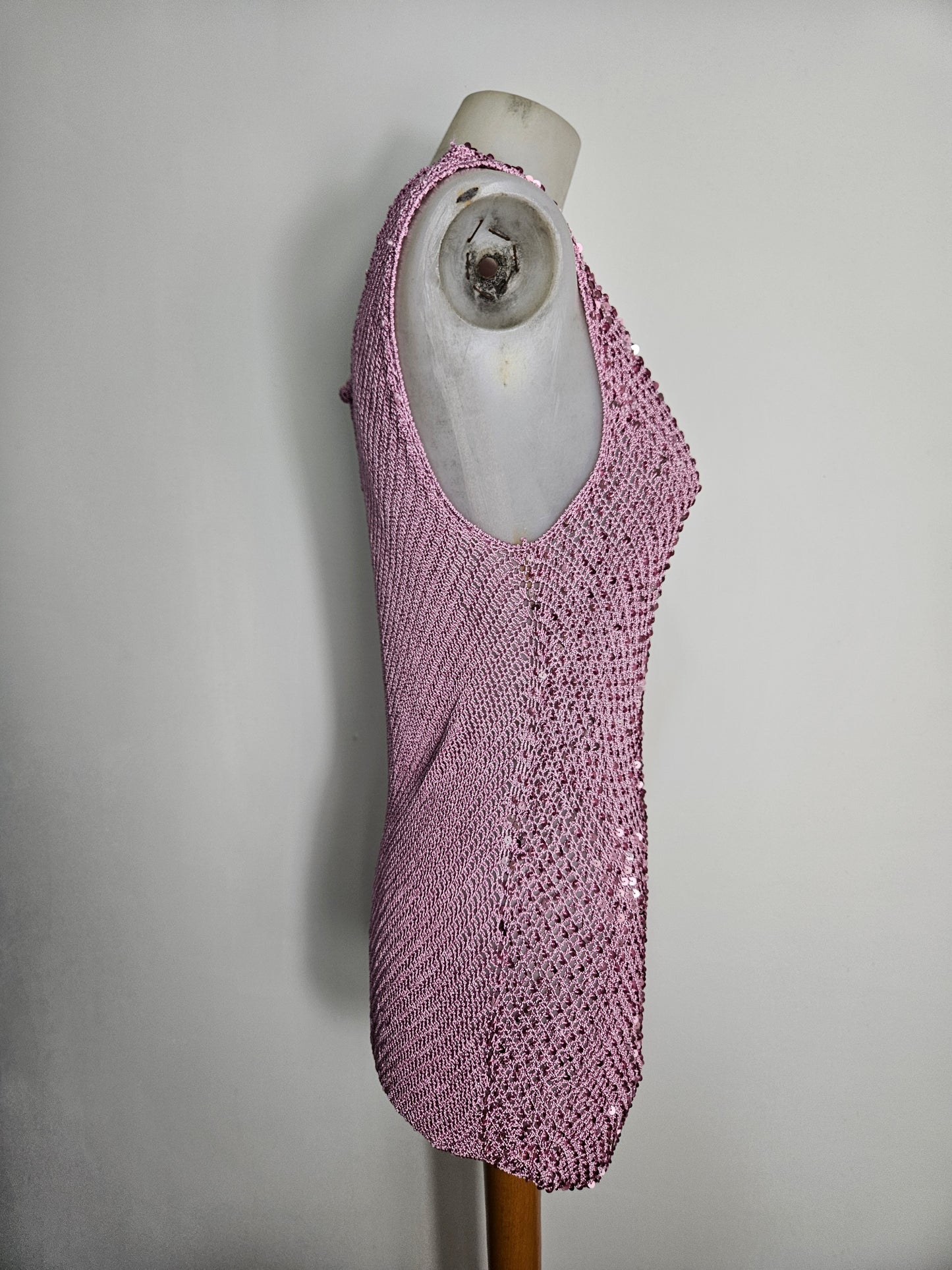 Haut en crochet à sequins