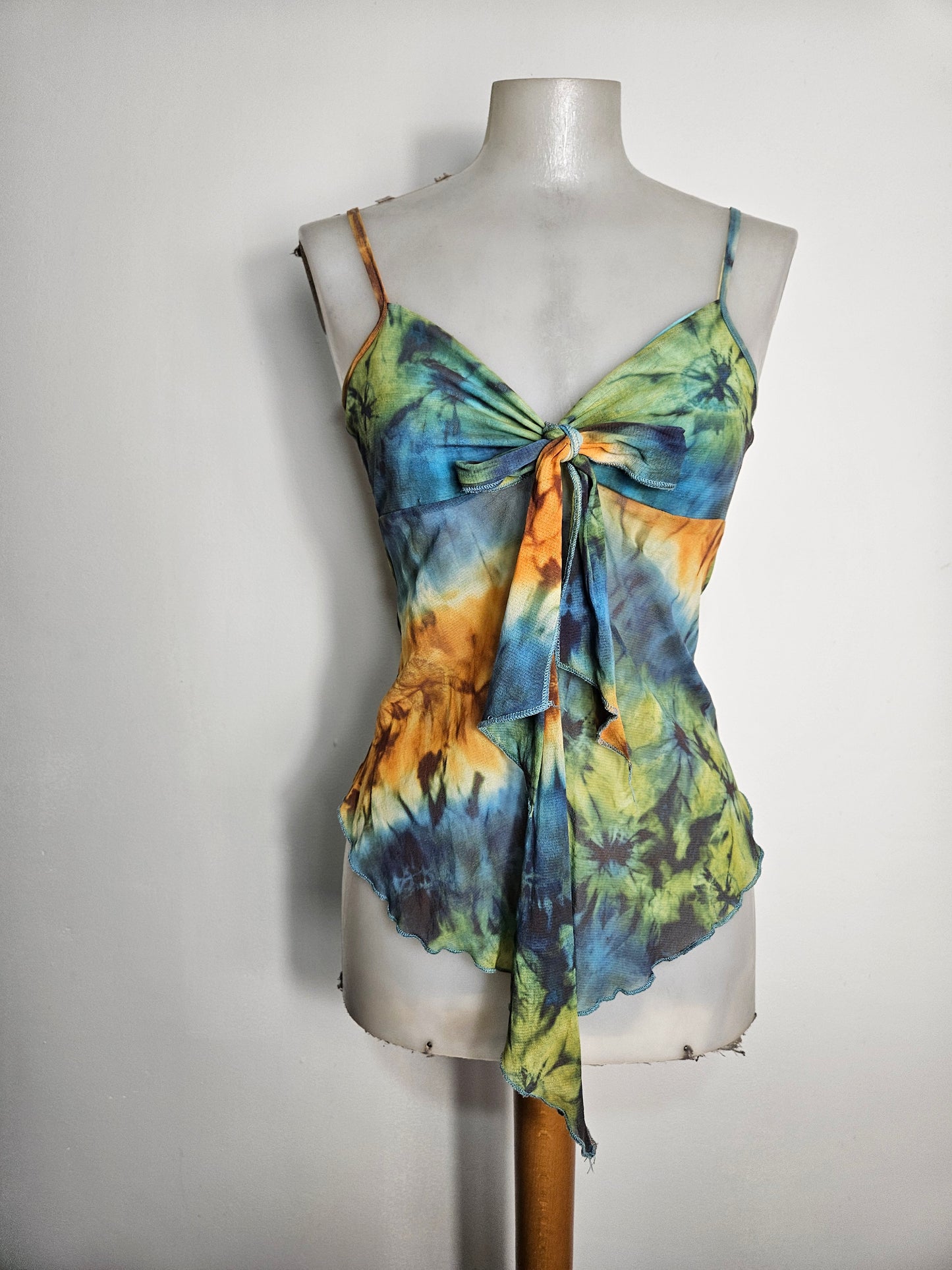 Tie-dye voile top