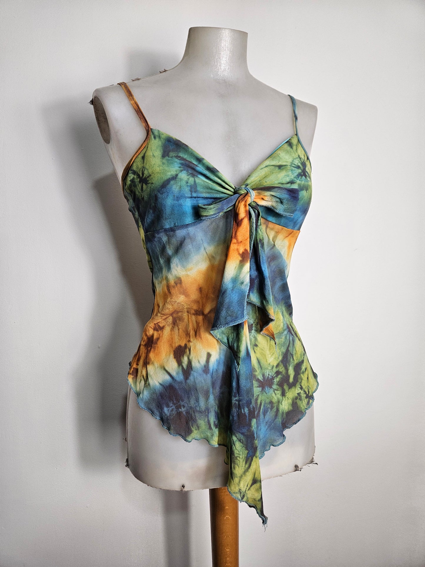 Tie-dye voile top