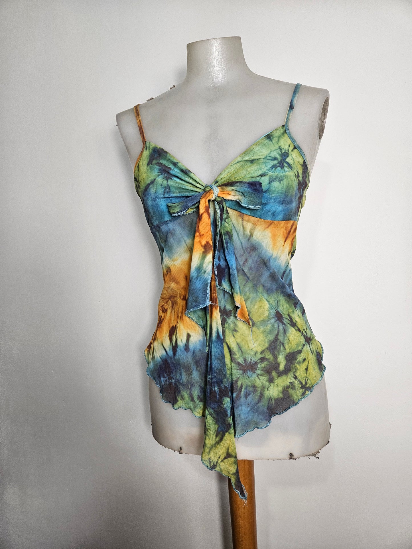 Tie-dye voile top