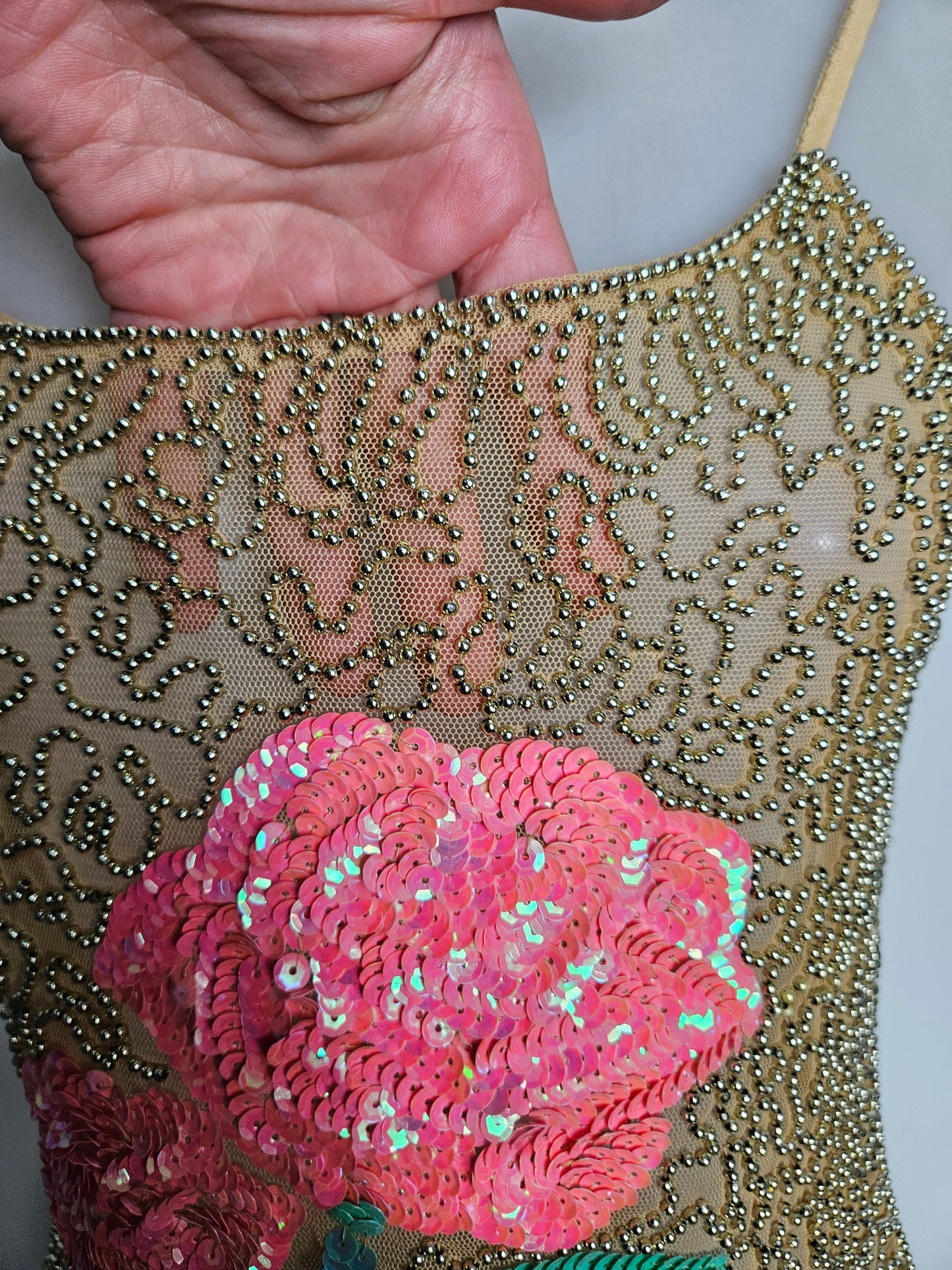 Embroidered voile top