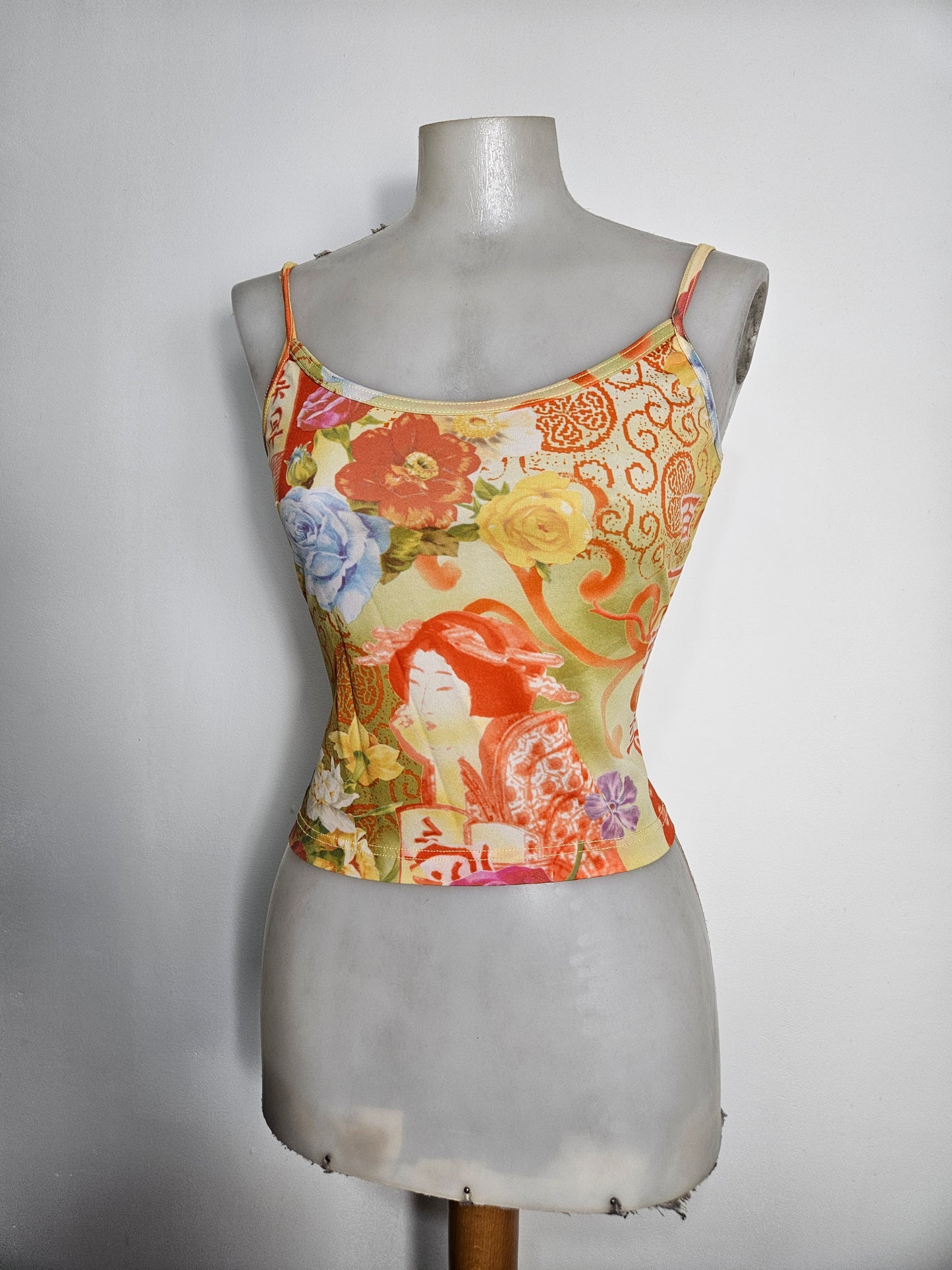 Floral veil top