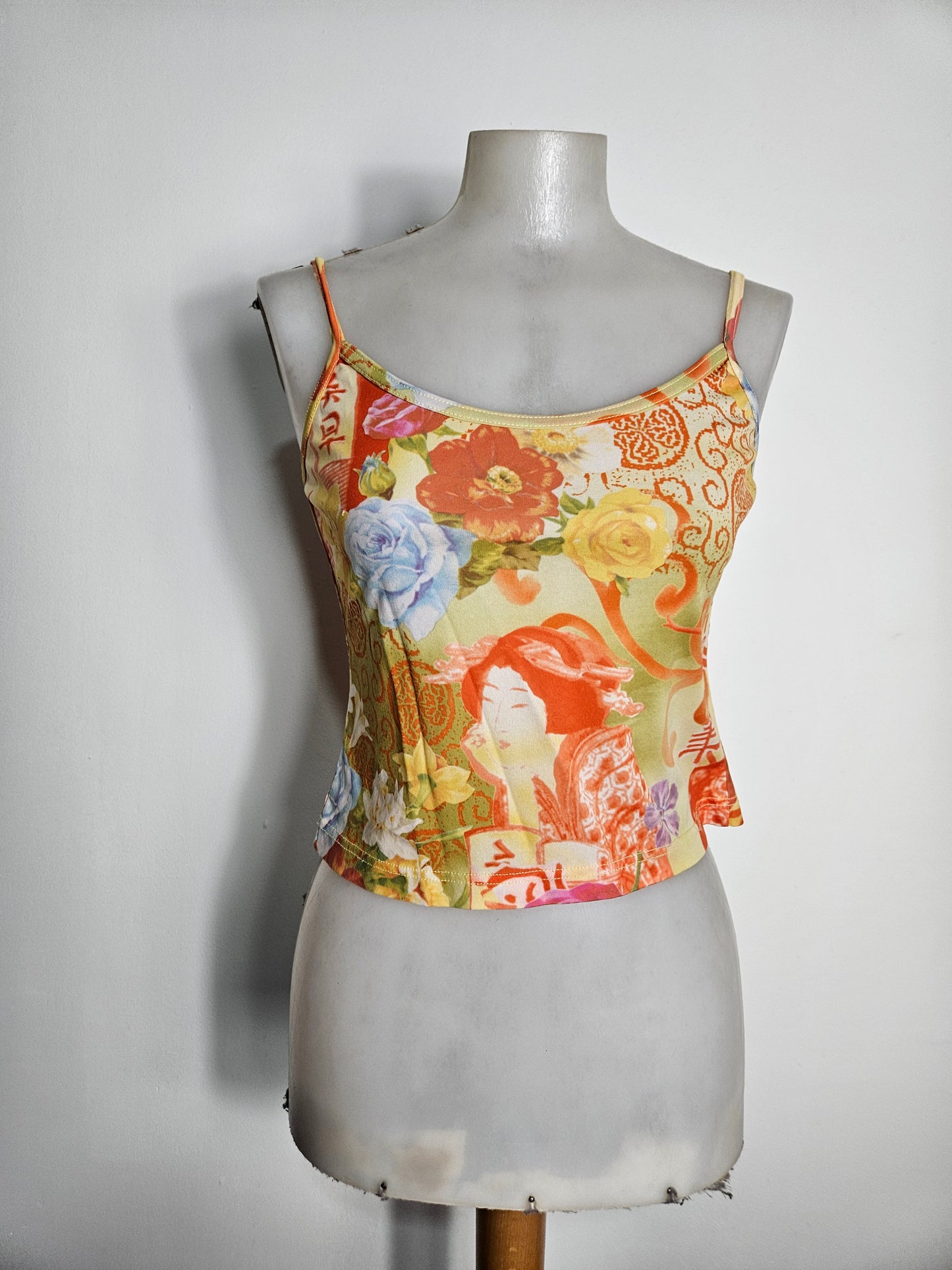 Floral veil top