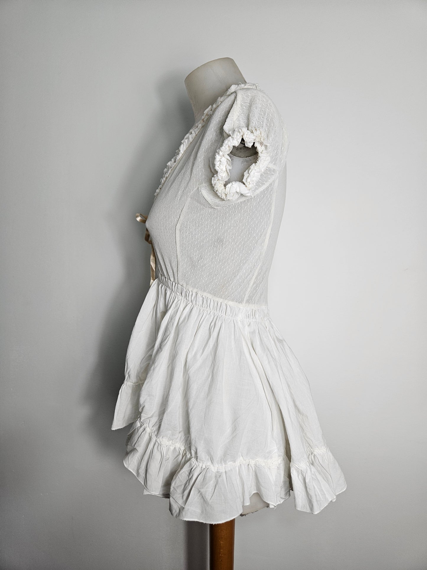 White voile top