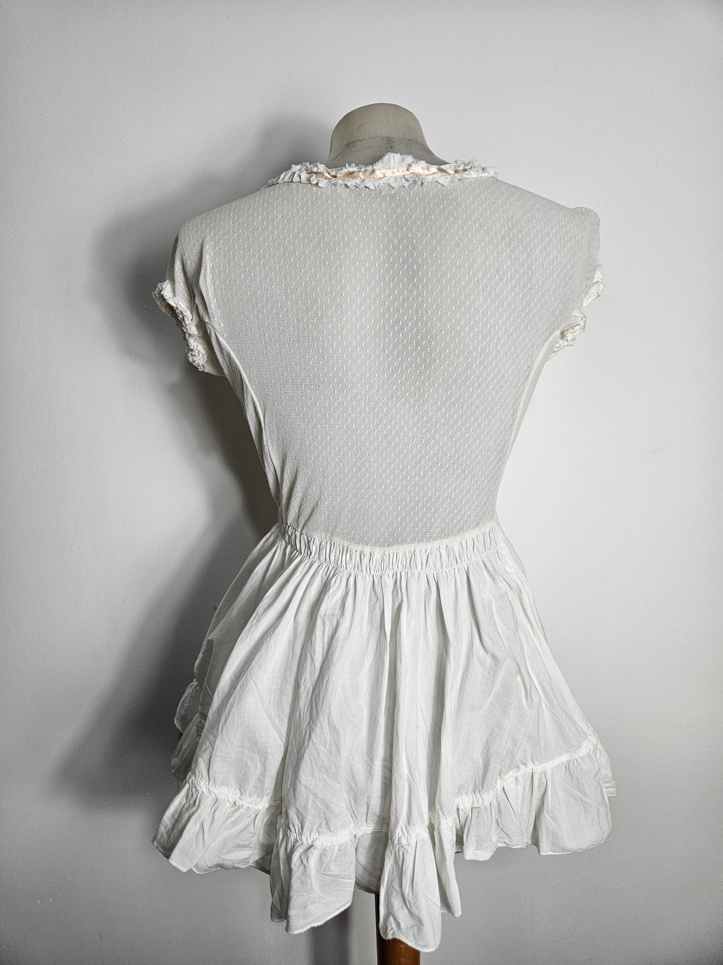 White voile top