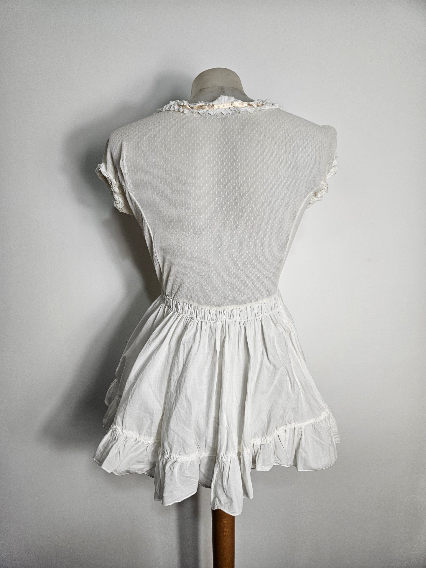 White voile top