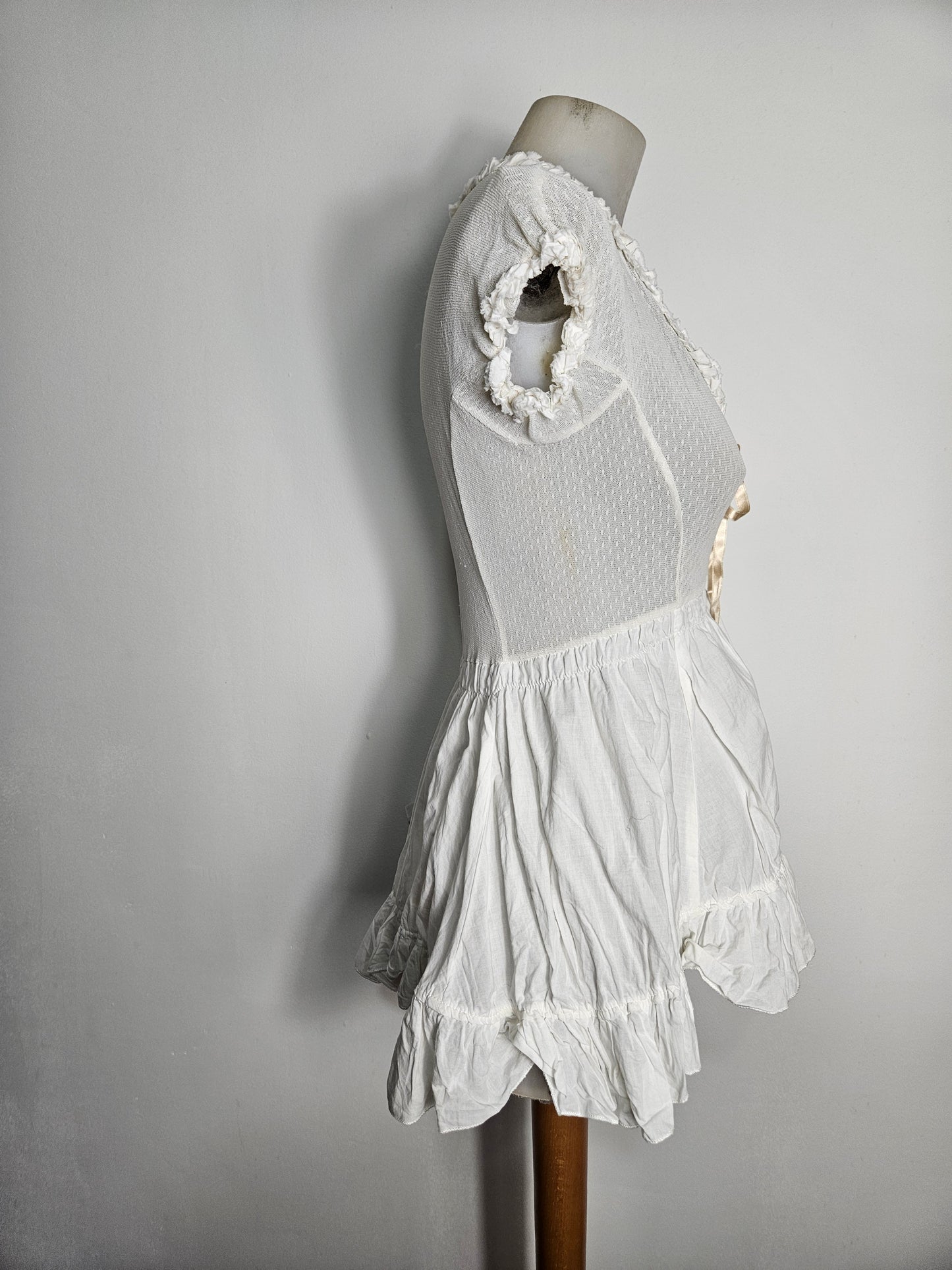 White voile top