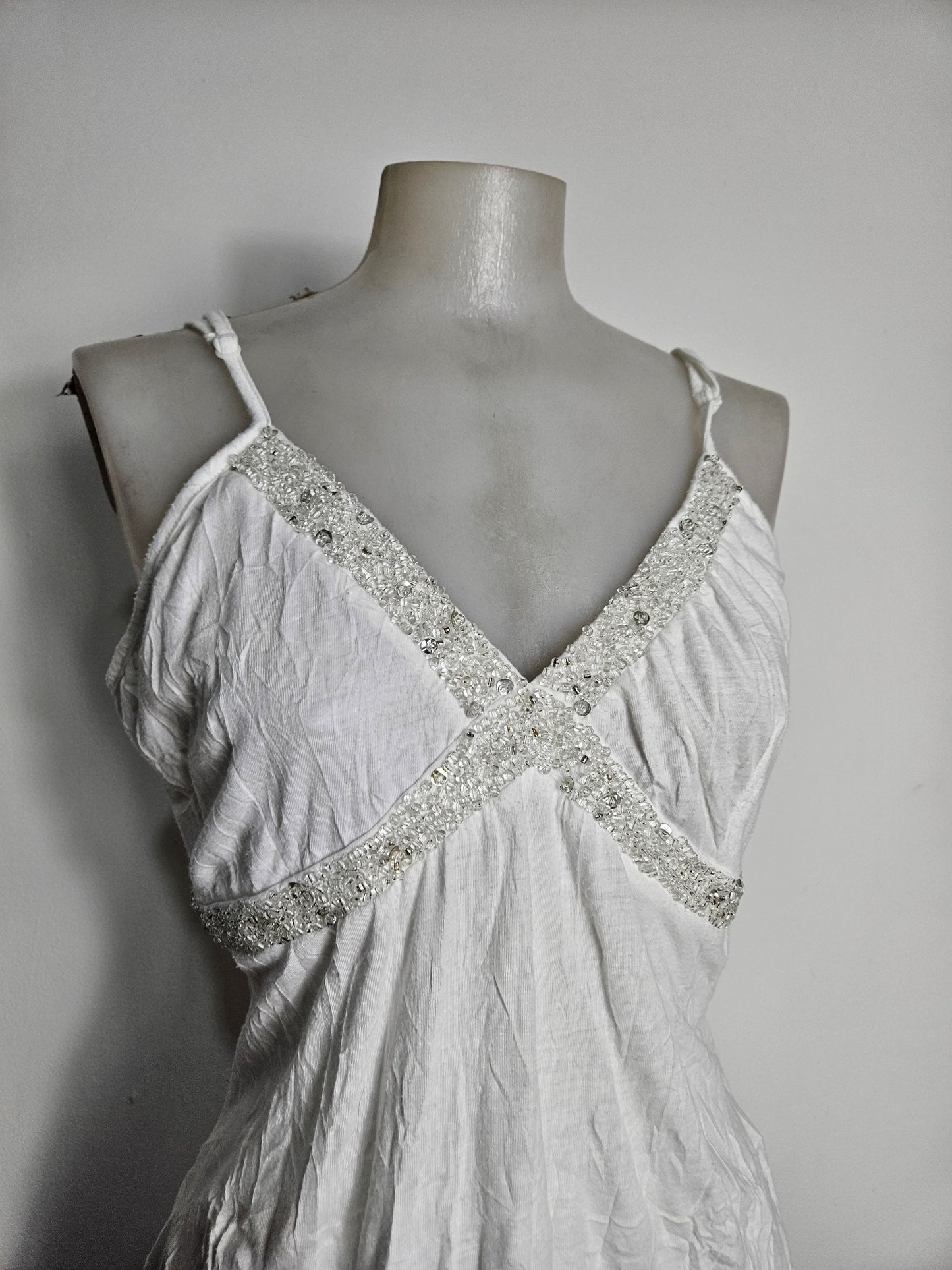 White top with embroidered details