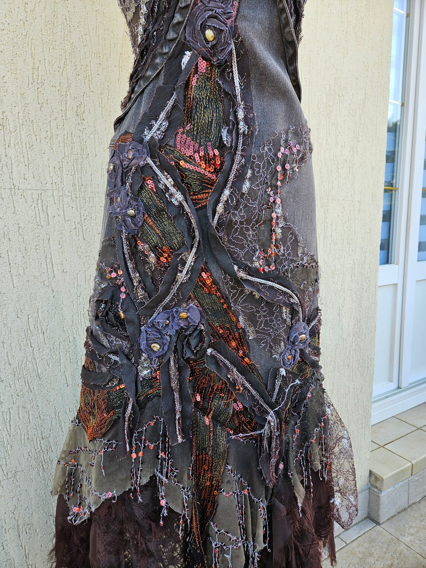 Vestido vaquero bordado