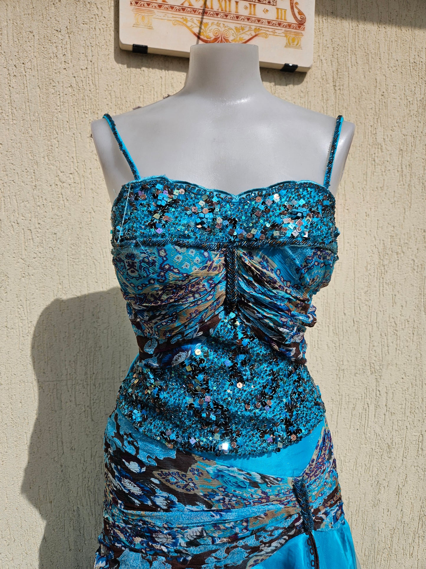 Conjunto de noche azul