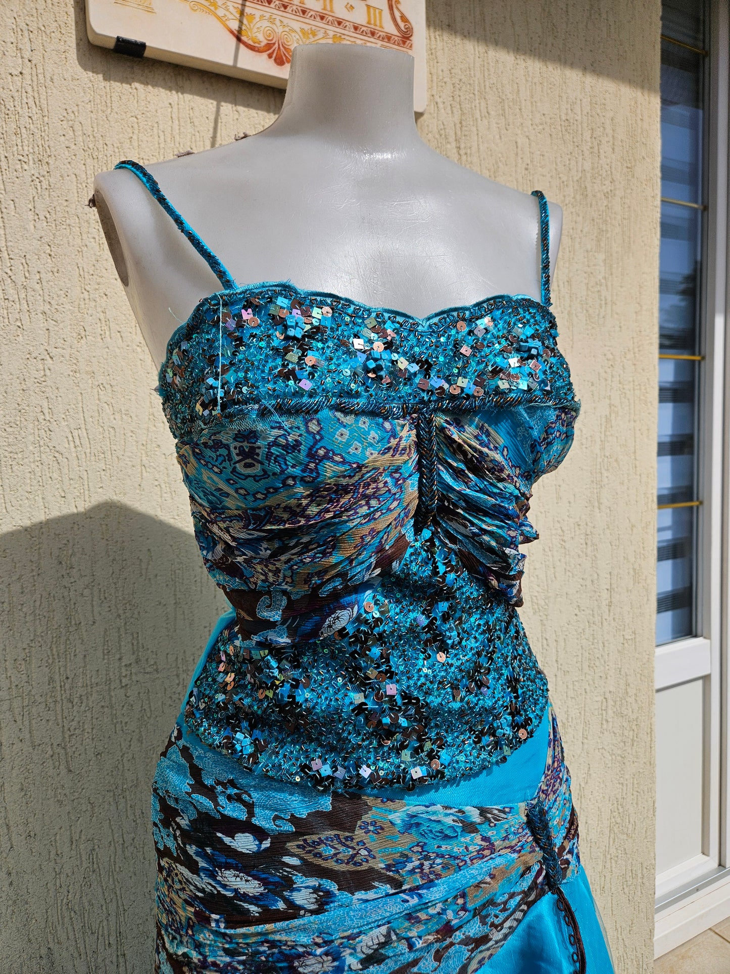 Conjunto de noche azul