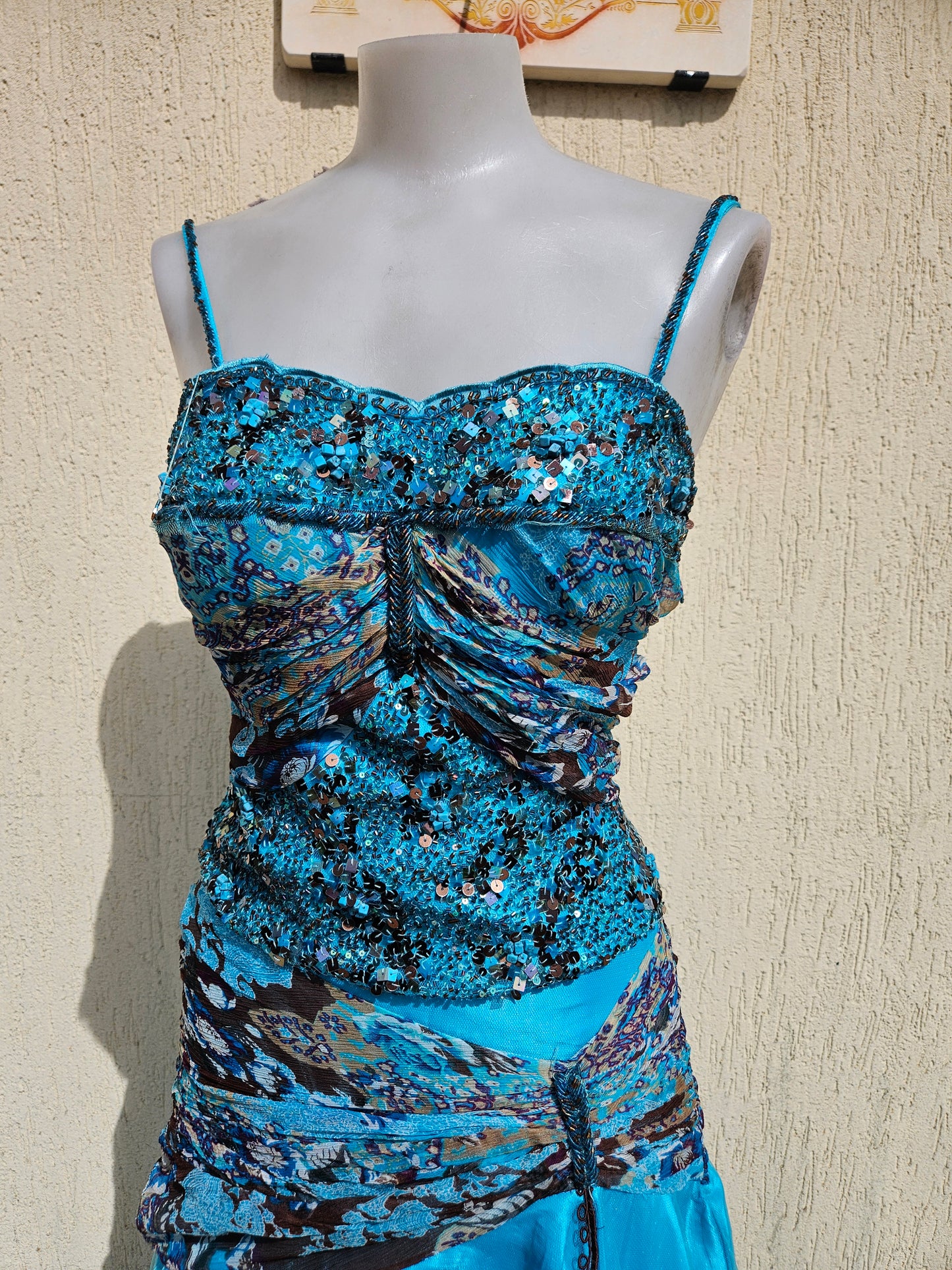 Conjunto de noche azul