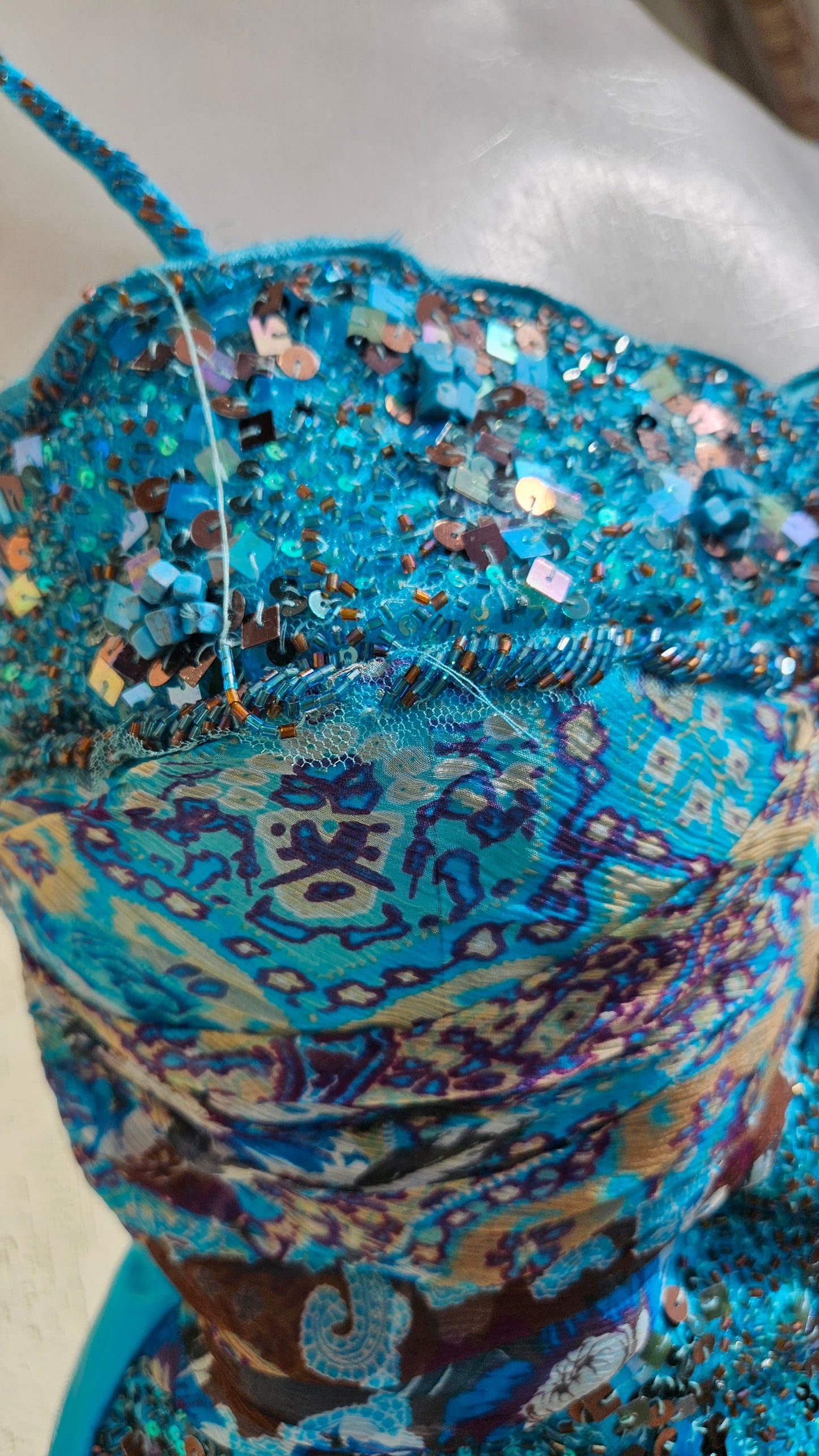 Conjunto de noche azul