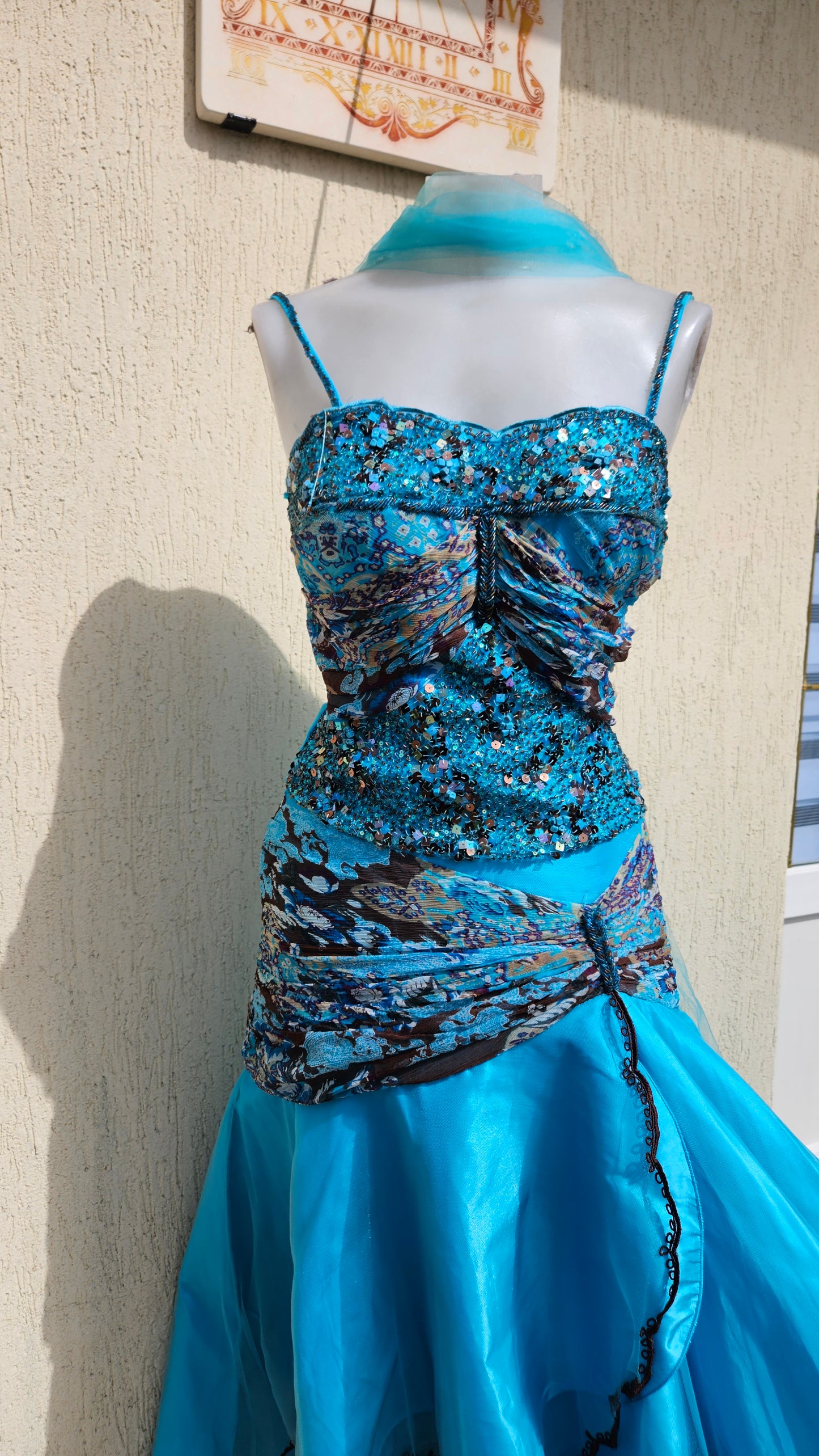 Conjunto de noche azul