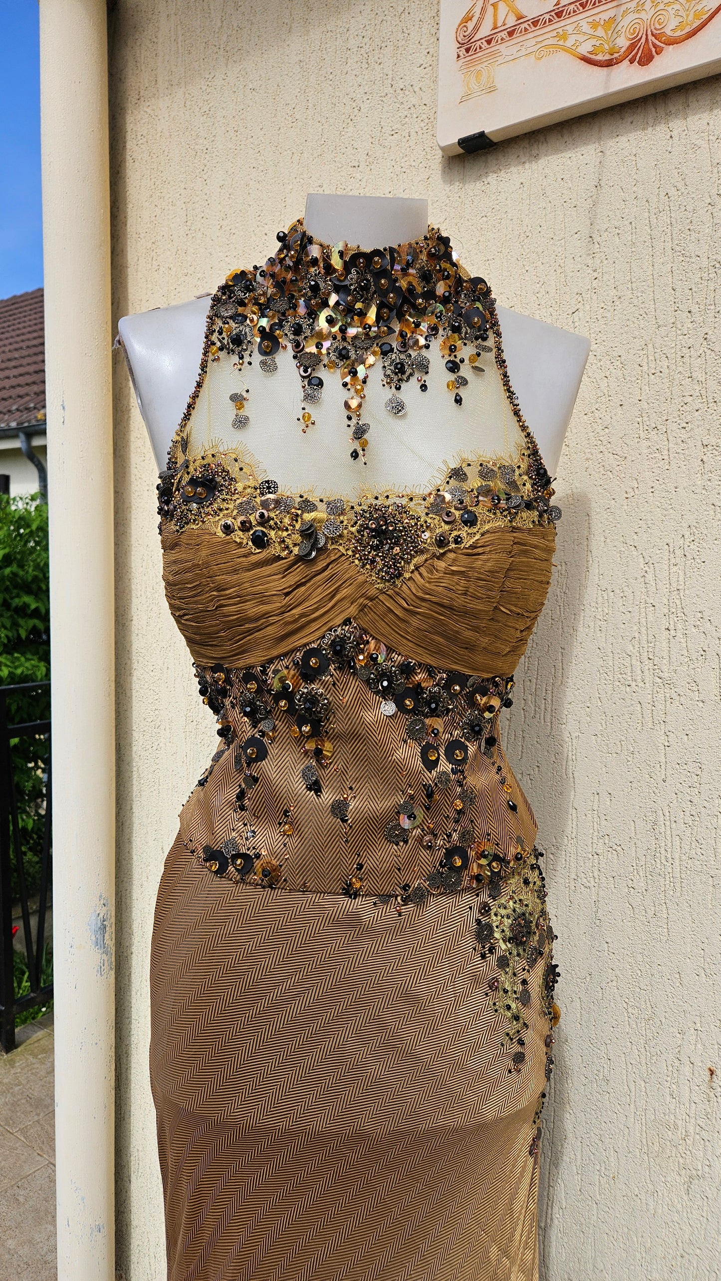 Conjunto de noche marrón