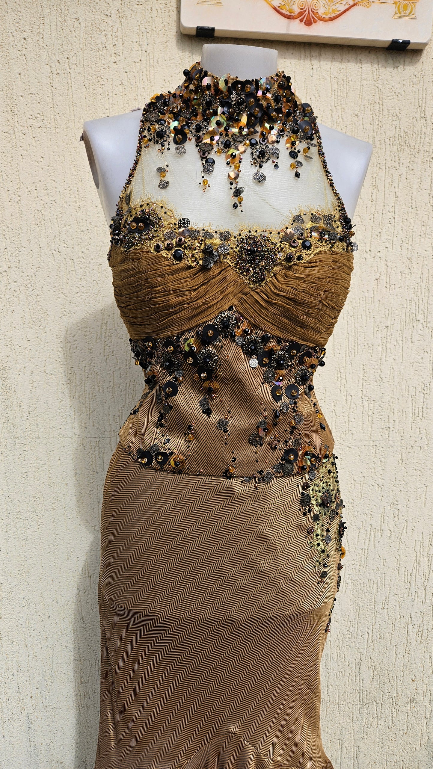 Conjunto de noche marrón