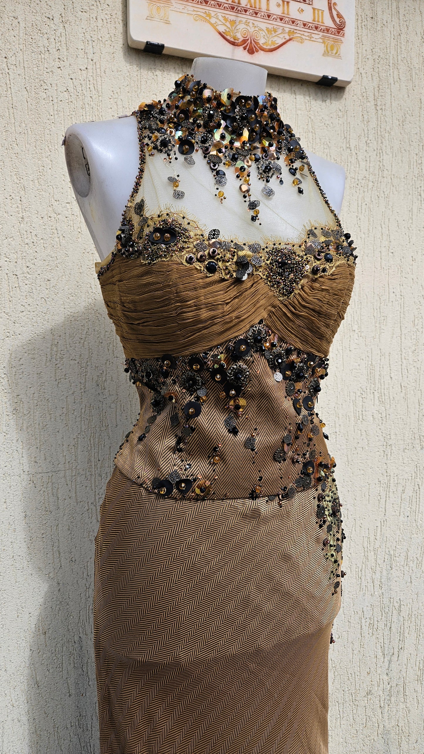 Conjunto de noche marrón