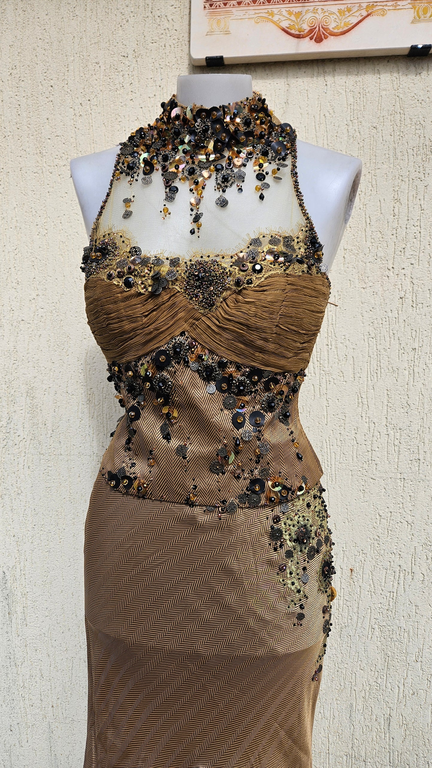 Conjunto de noche marrón