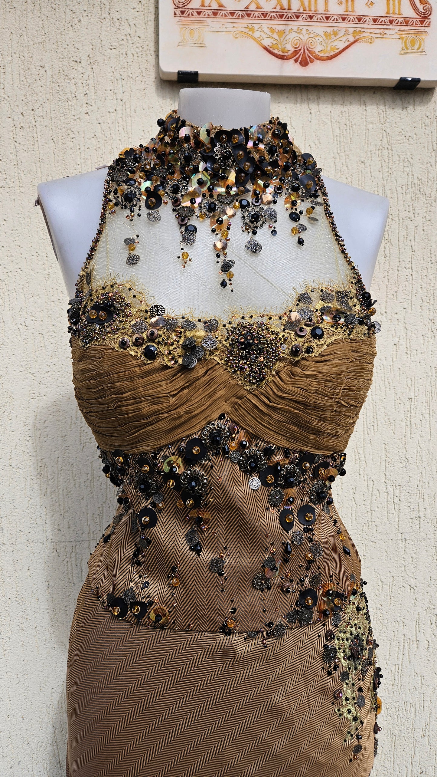 Conjunto de noche marrón