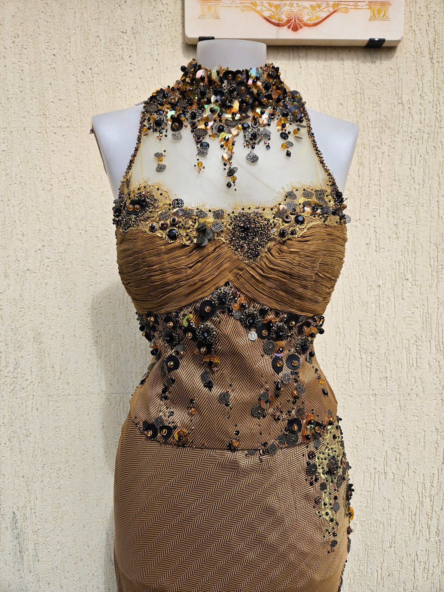 Conjunto de noche marrón