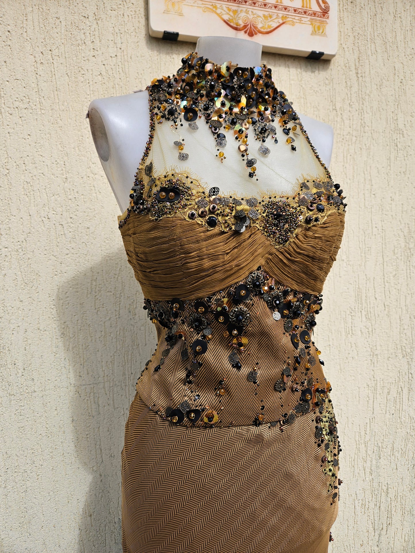 Conjunto de noche marrón
