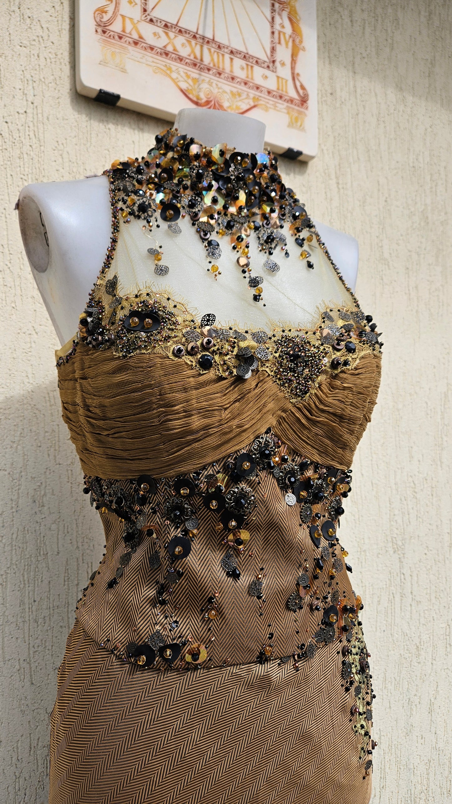 Conjunto de noche marrón