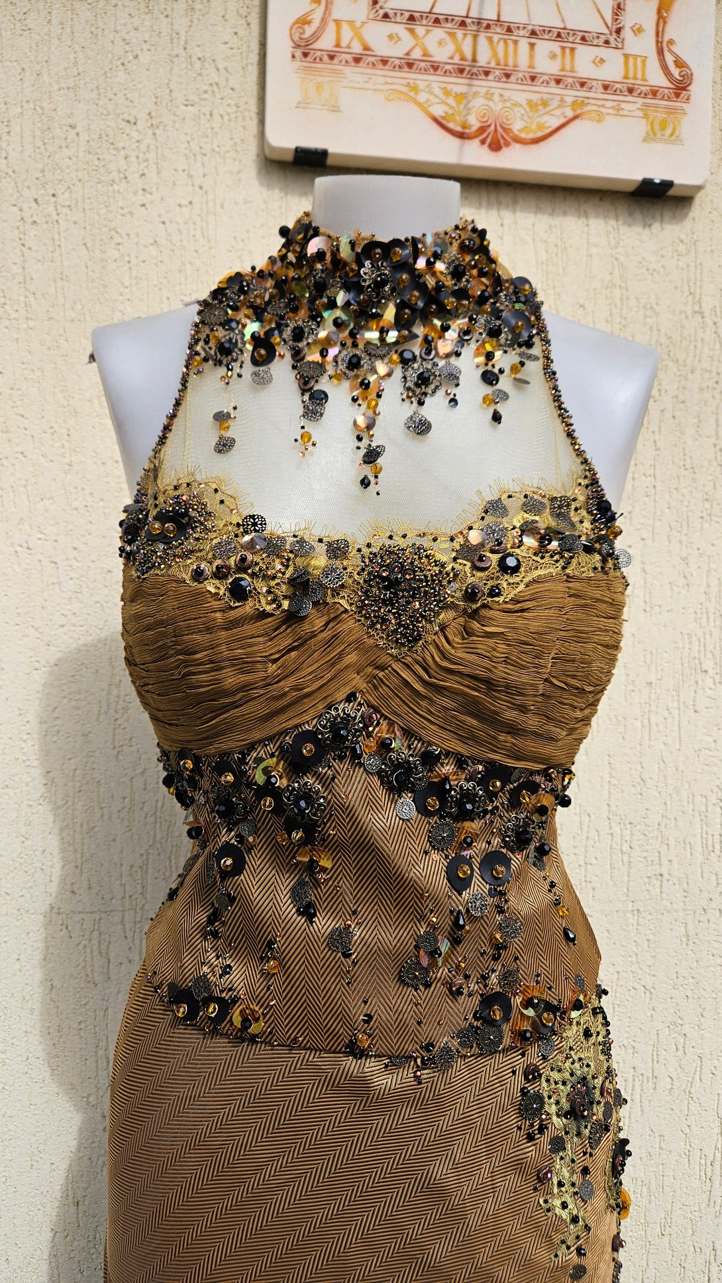 Conjunto de noche marrón