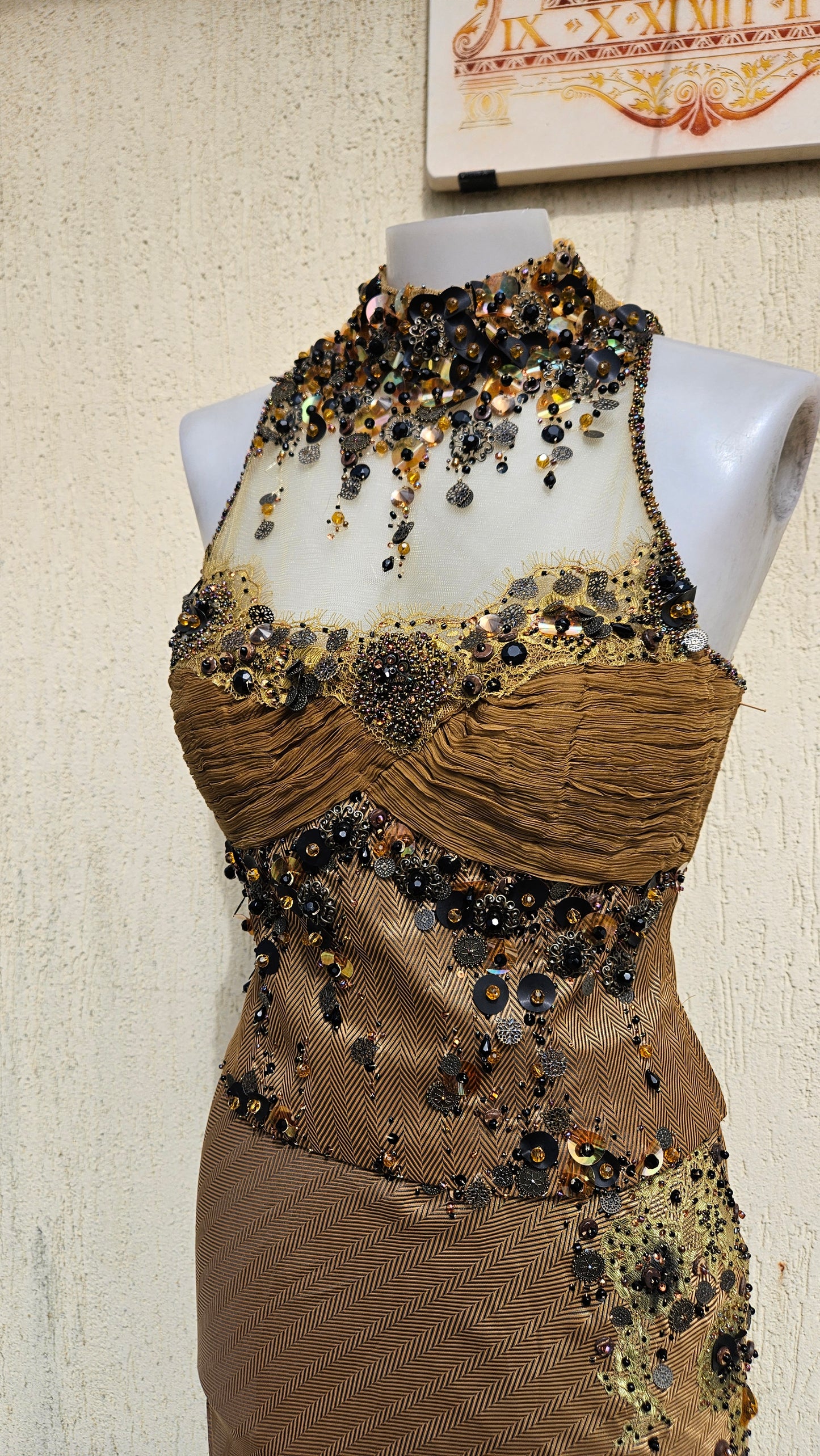 Conjunto de noche marrón