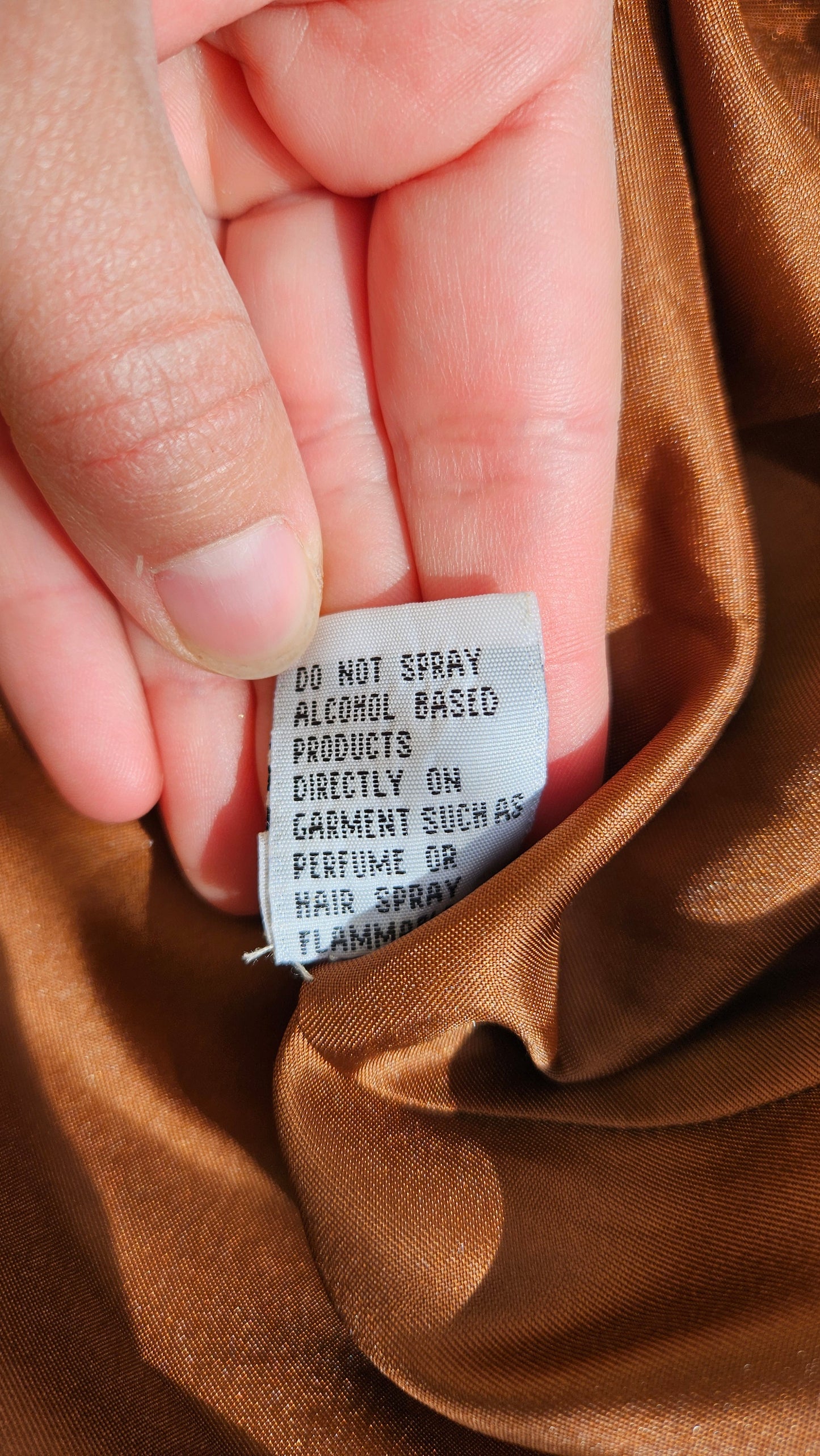 Robe dos nu brodée marron