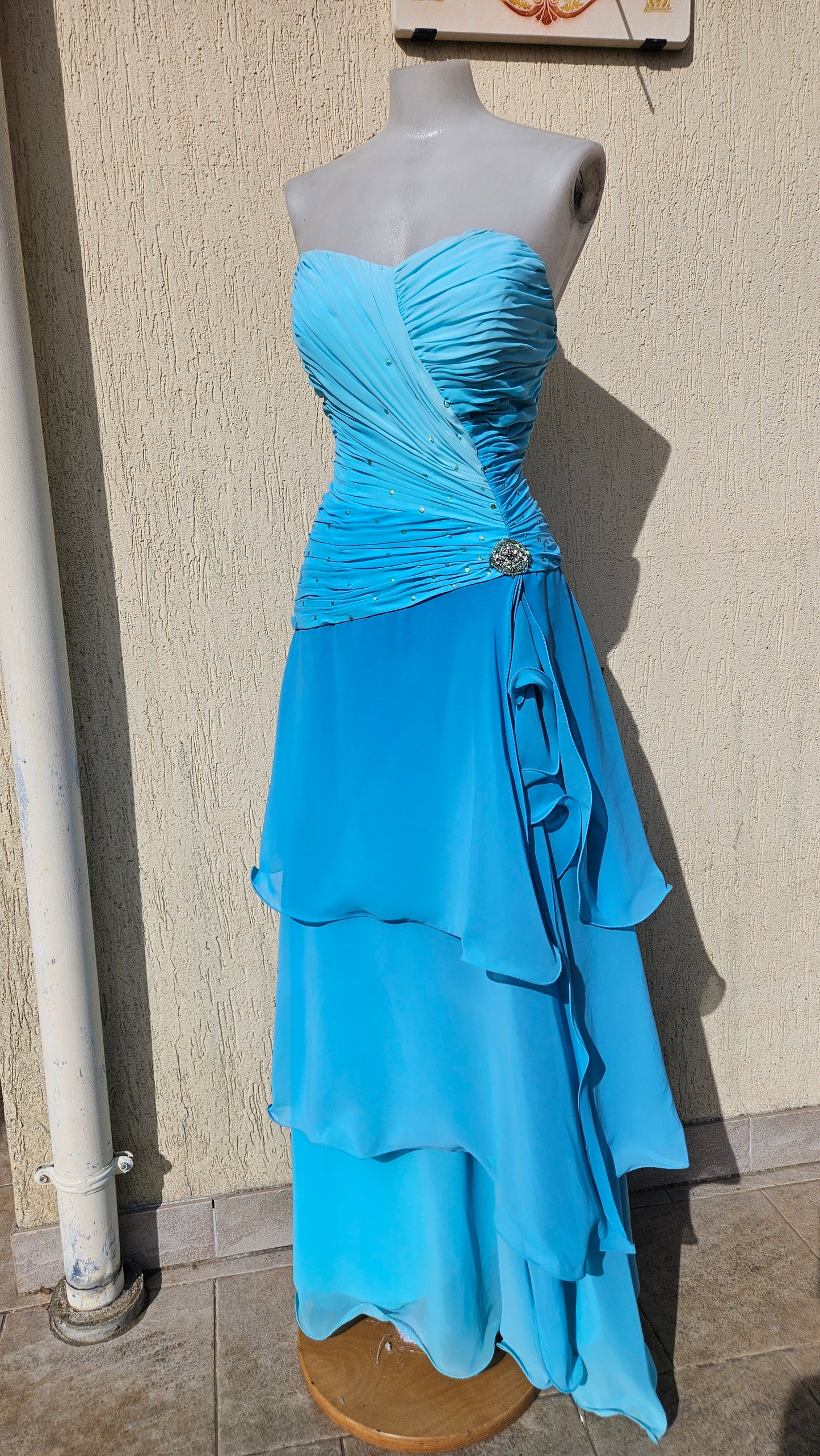 Robe bustier bleue