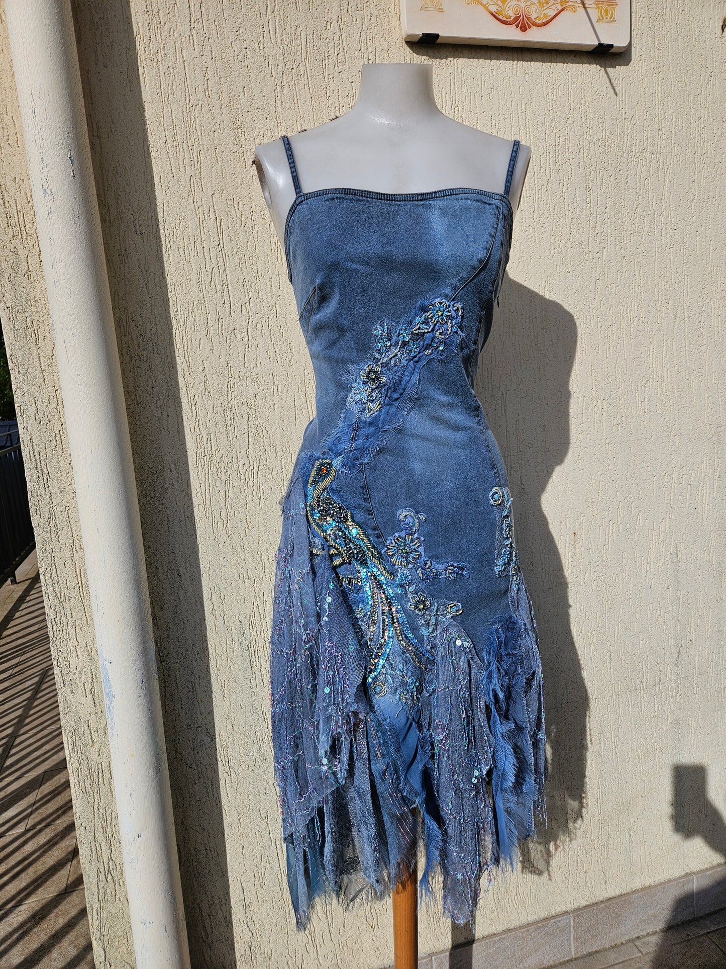 Vestido vaquero bordado