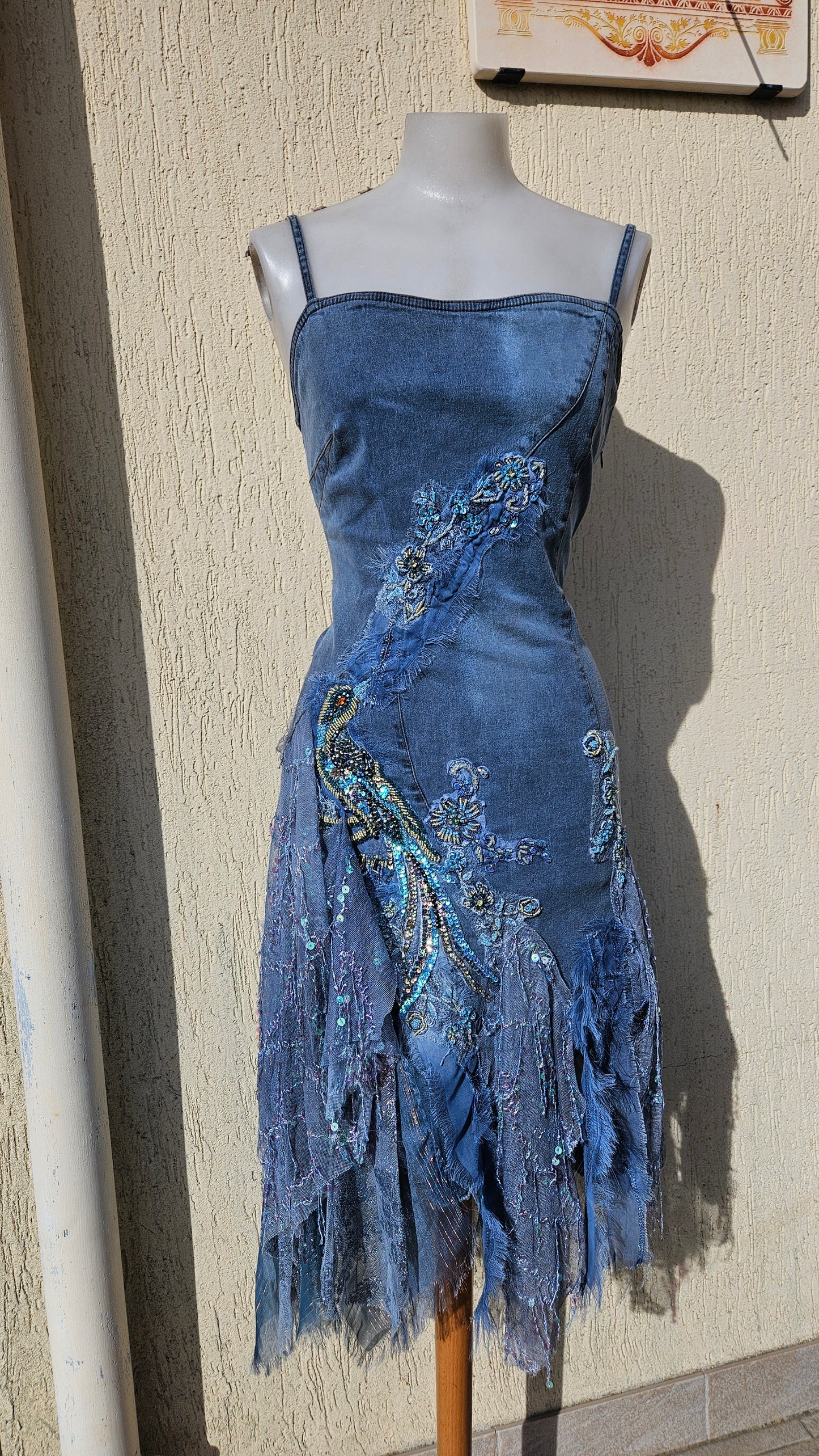 Vestido vaquero bordado