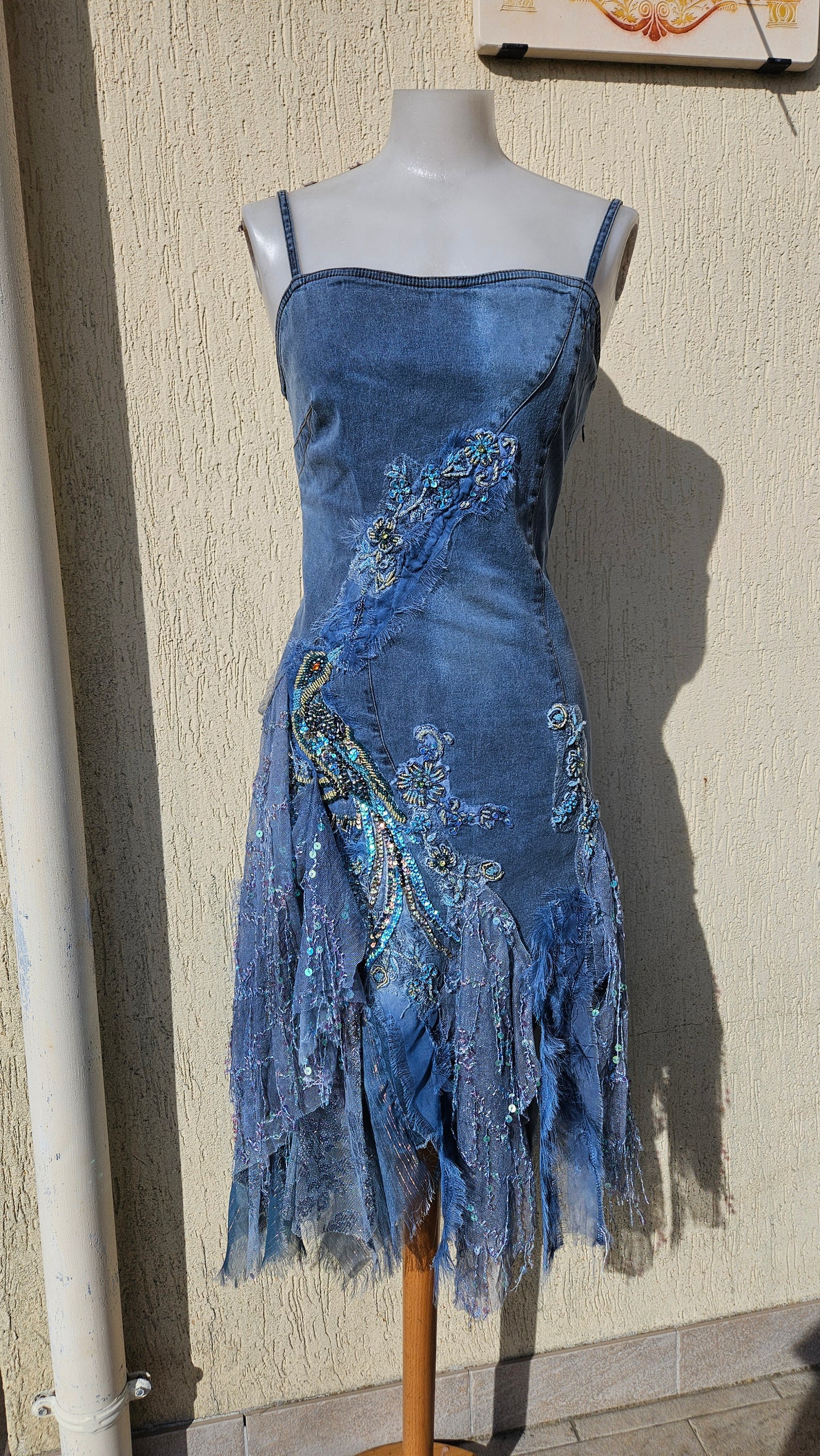 Vestido vaquero bordado