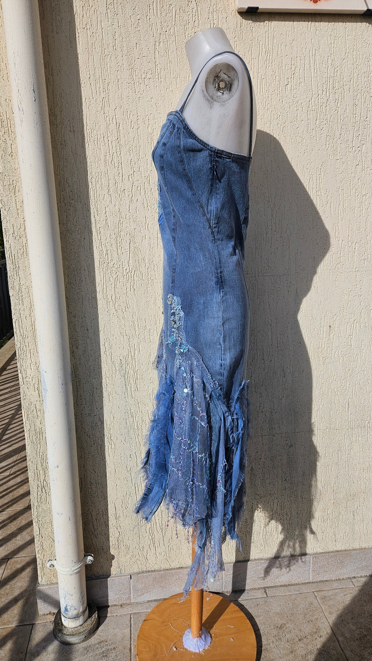 Vestido vaquero bordado