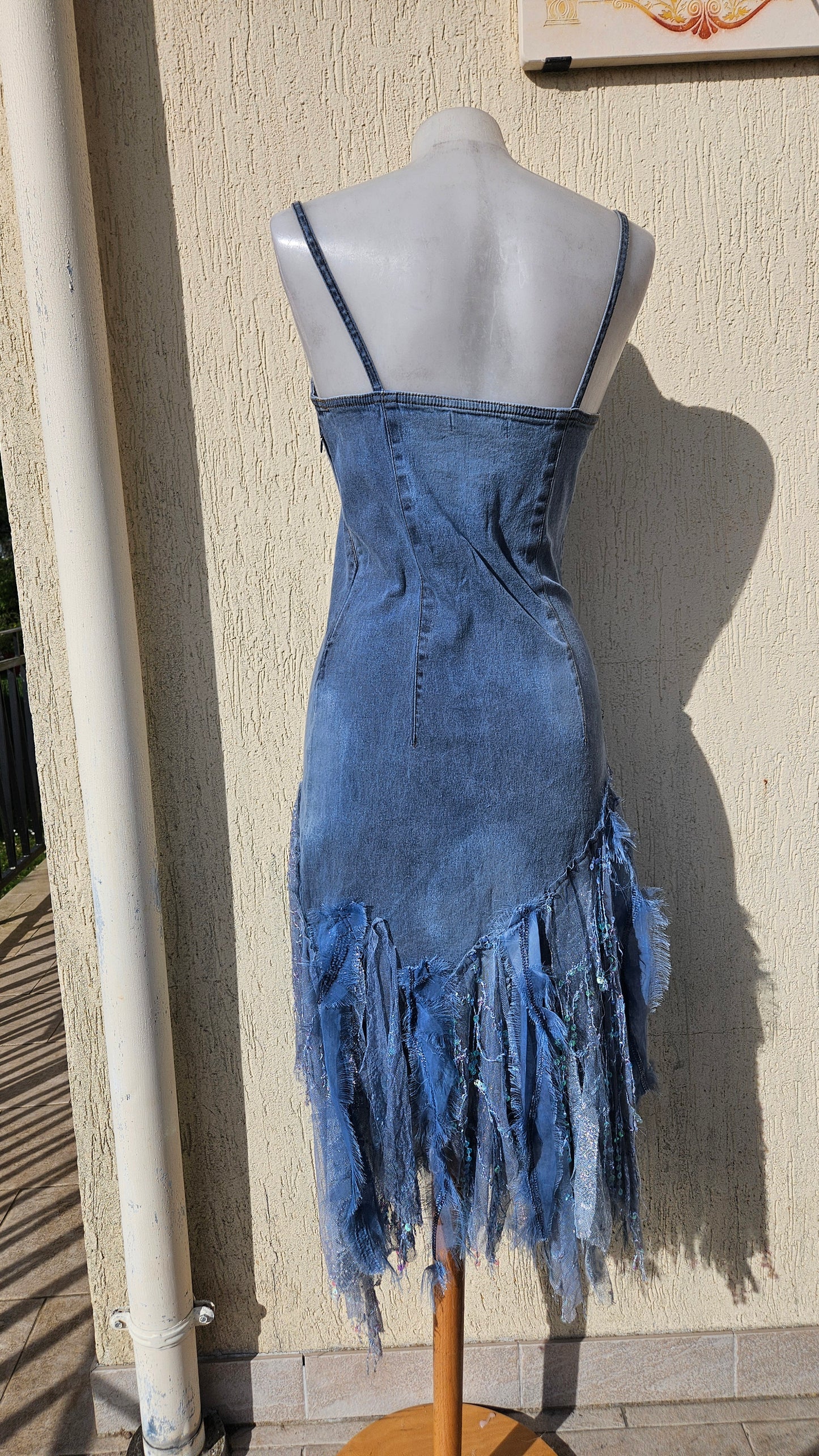 Vestido vaquero bordado