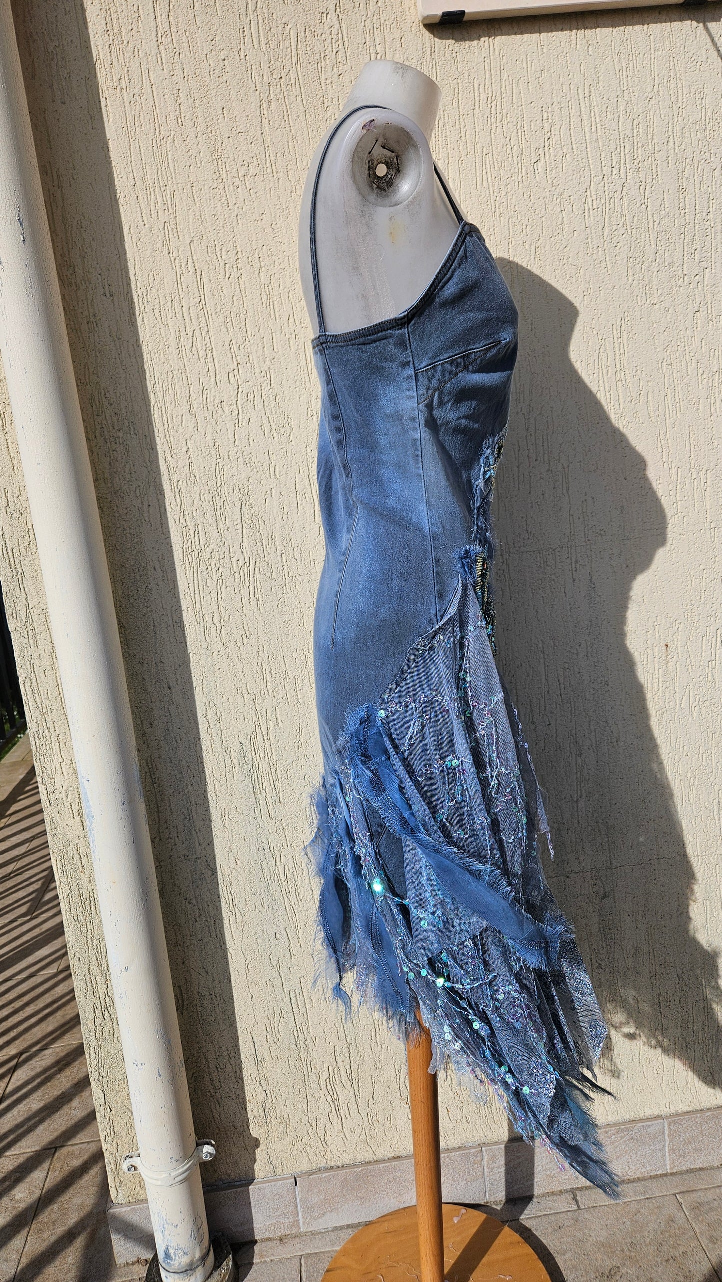 Vestido vaquero bordado