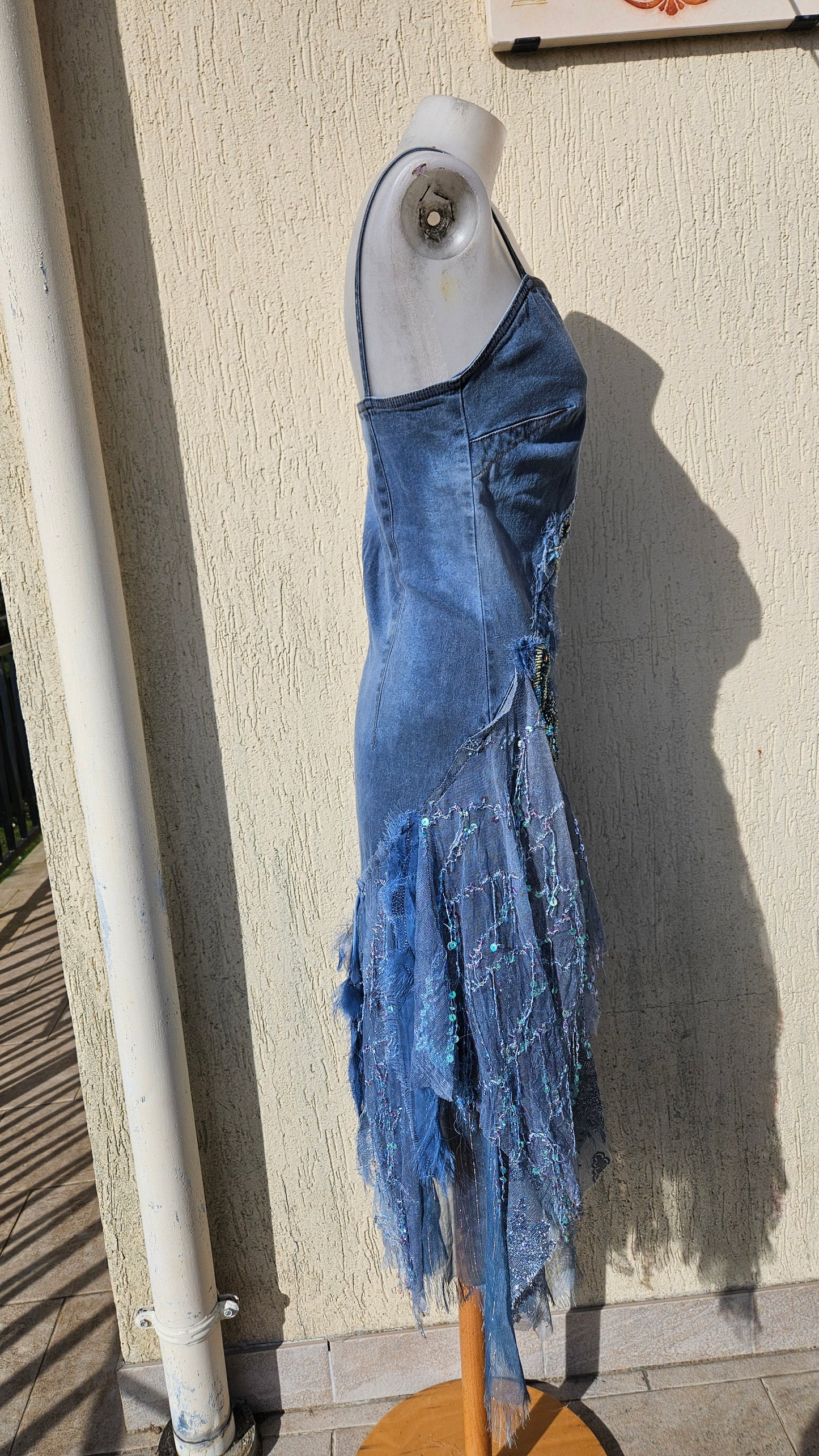 Vestido vaquero bordado