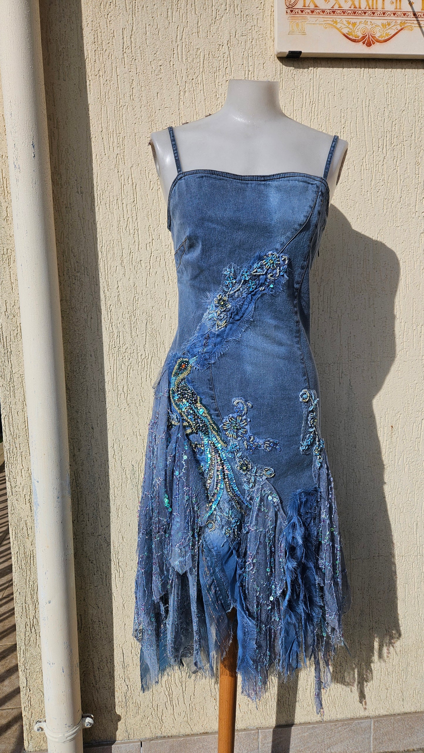 Vestido vaquero bordado