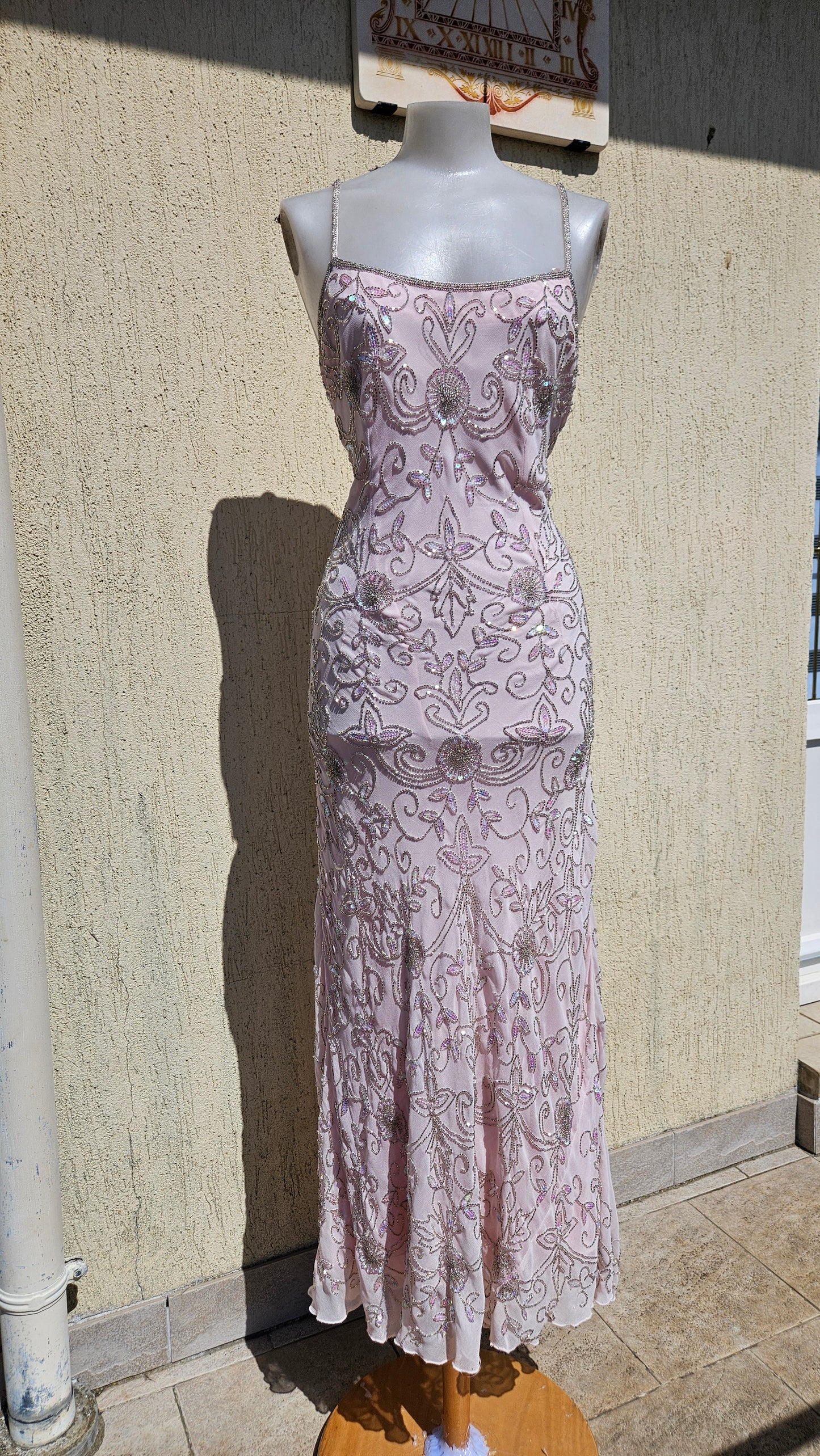 Vestido de voile bordado