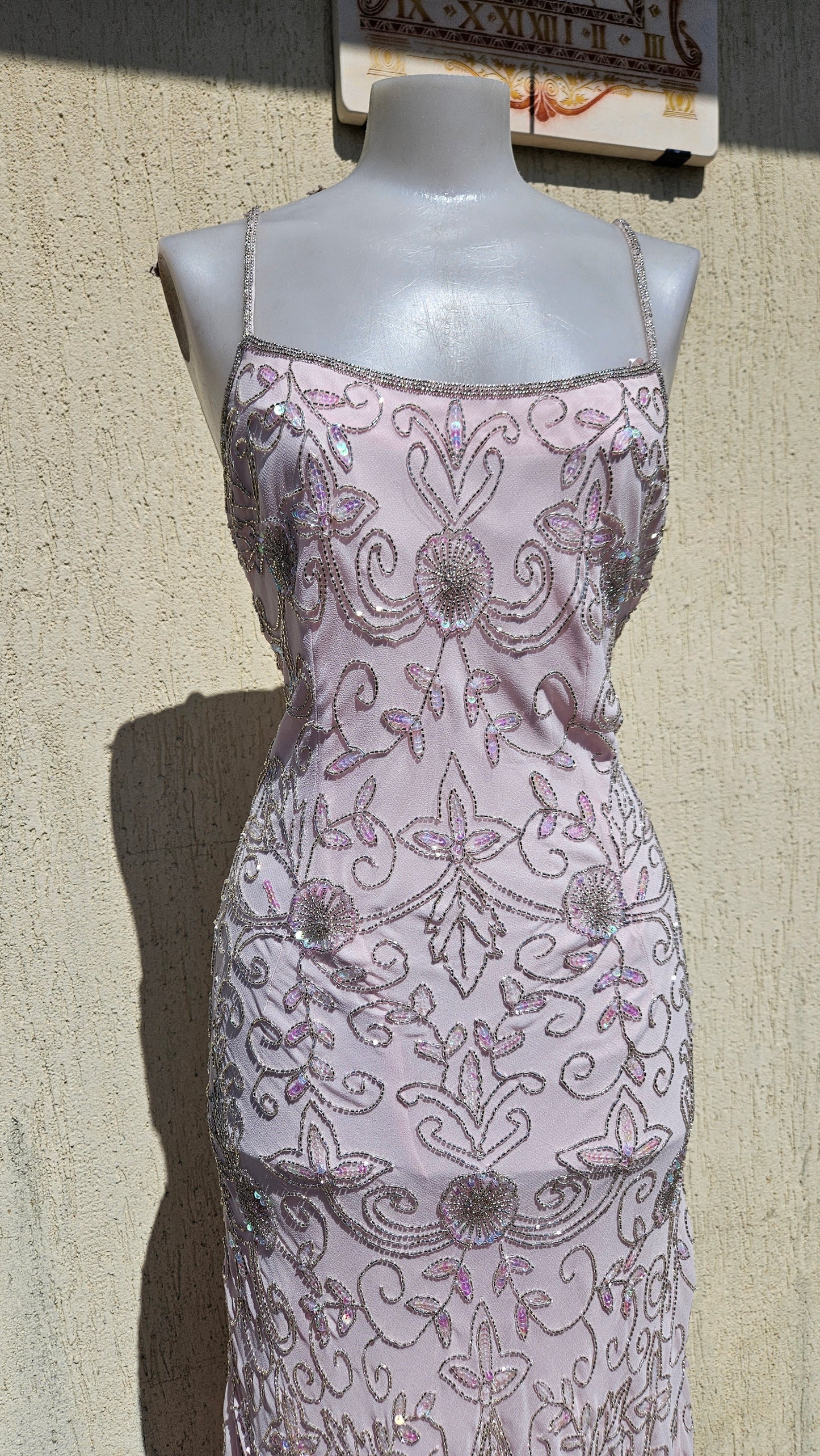 Vestido de voile bordado