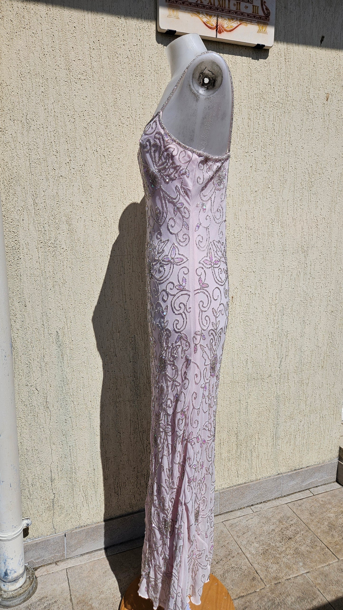 Vestido de voile bordado