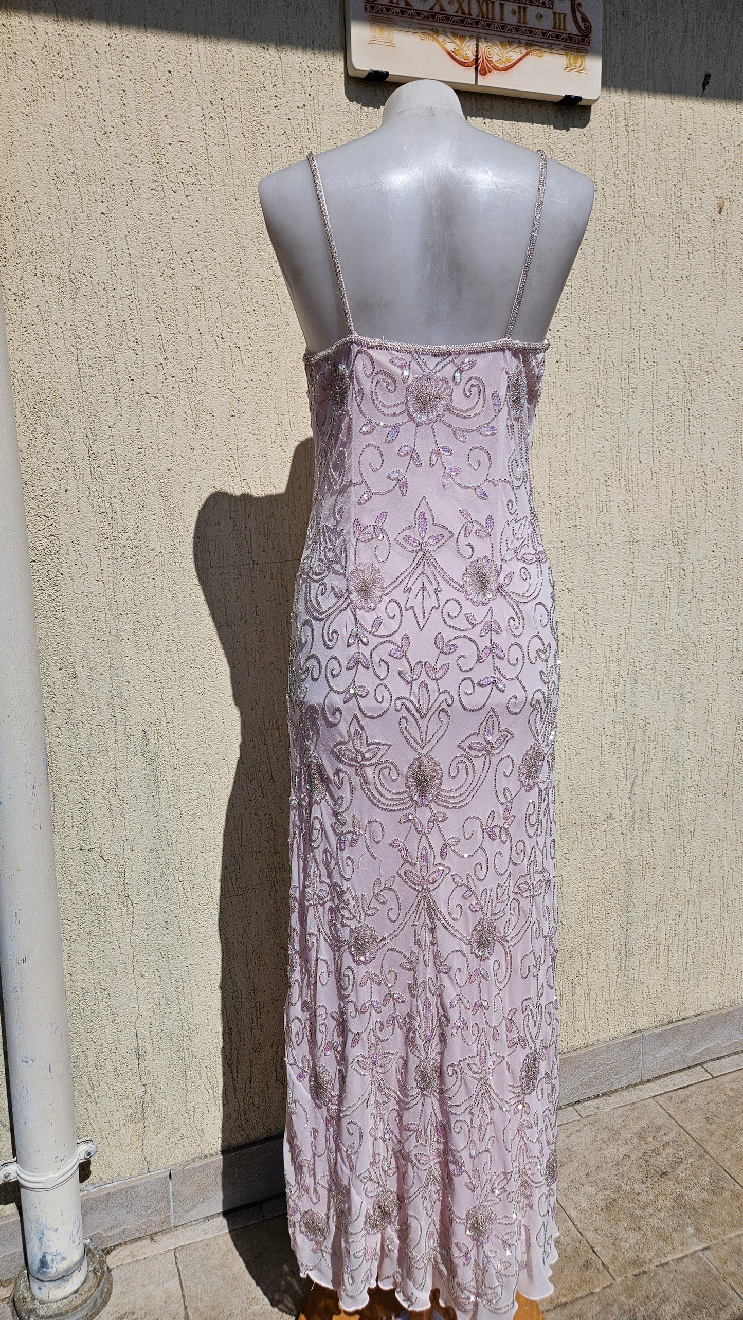 Vestido de voile bordado