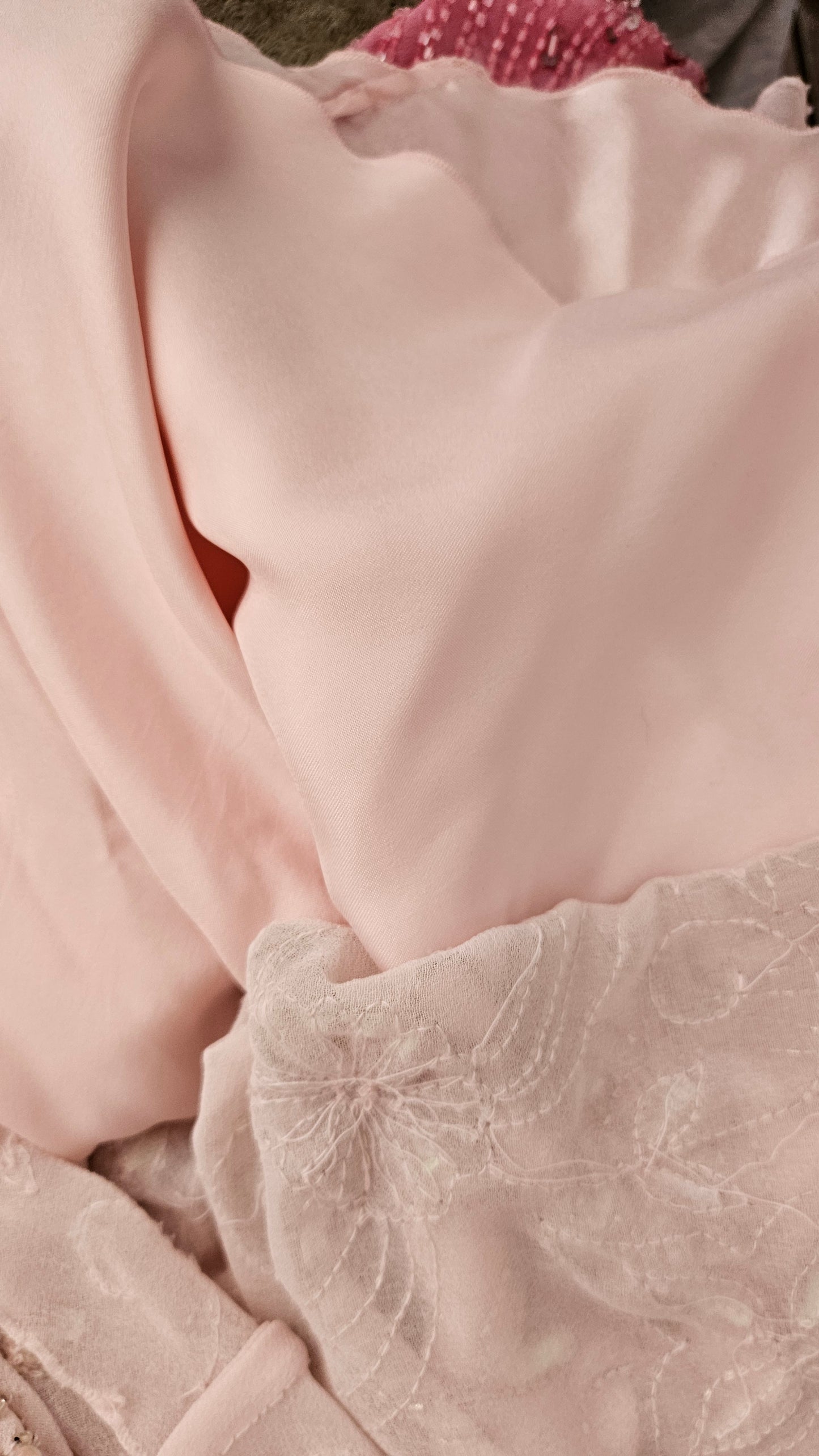 Vestido de voile bordado