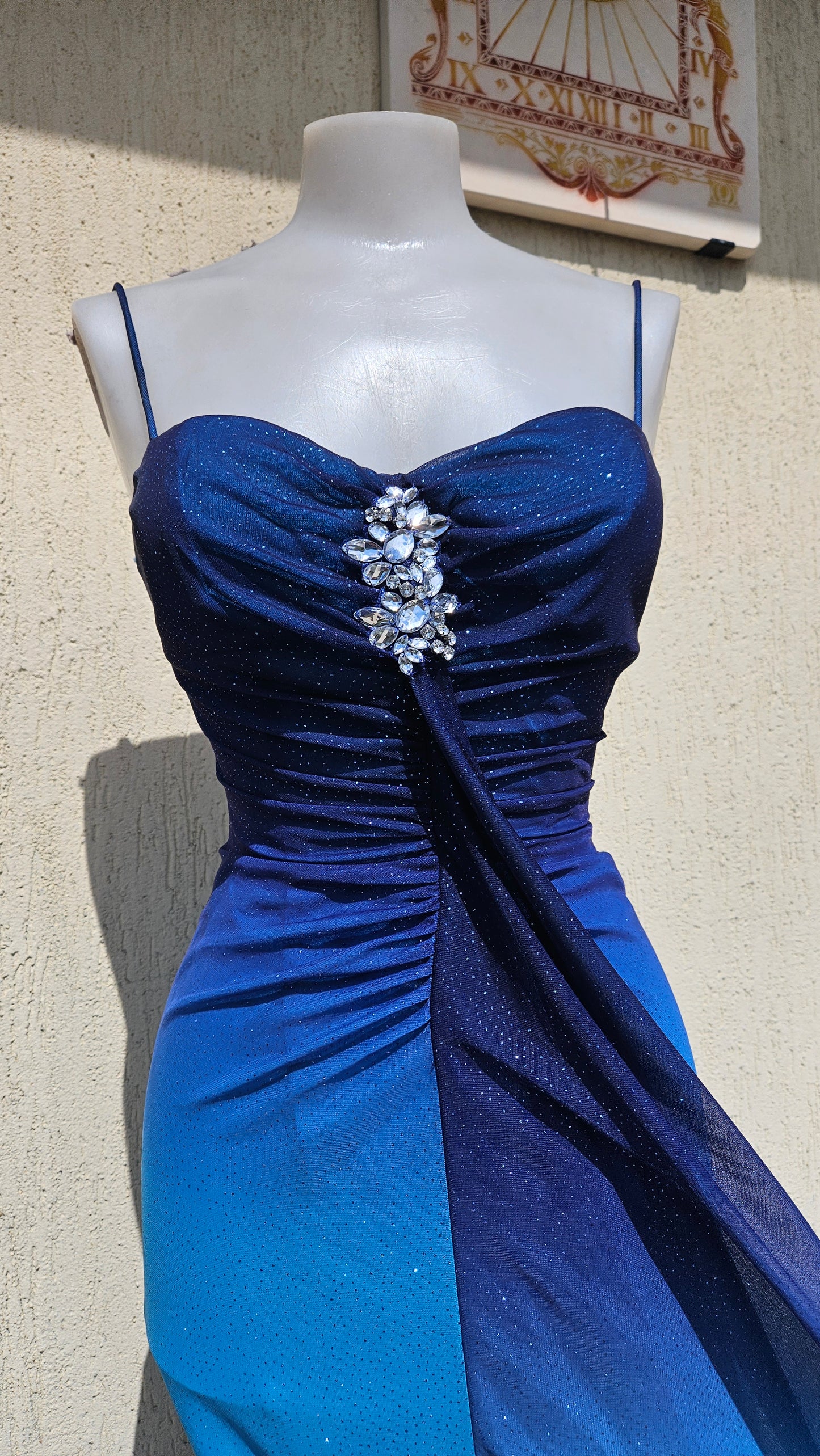 Robe dégradée bleue