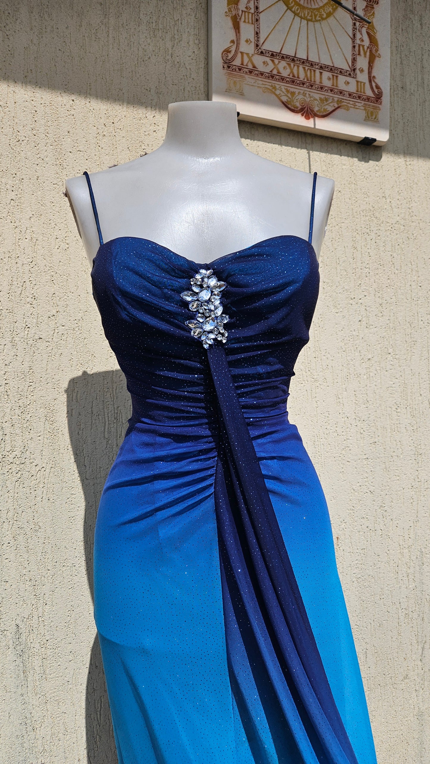 Robe dégradée bleue