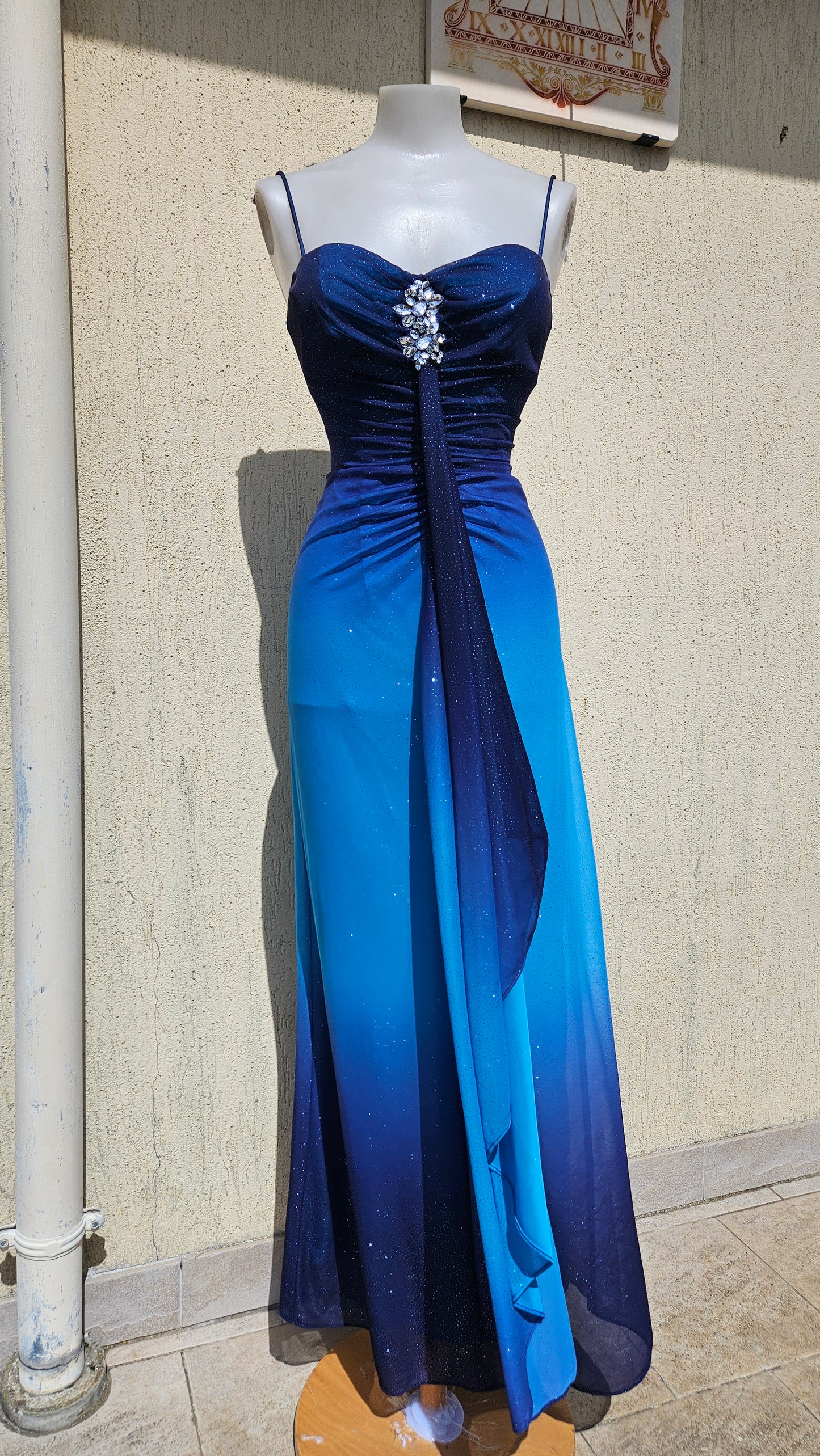Robe dégradée bleue